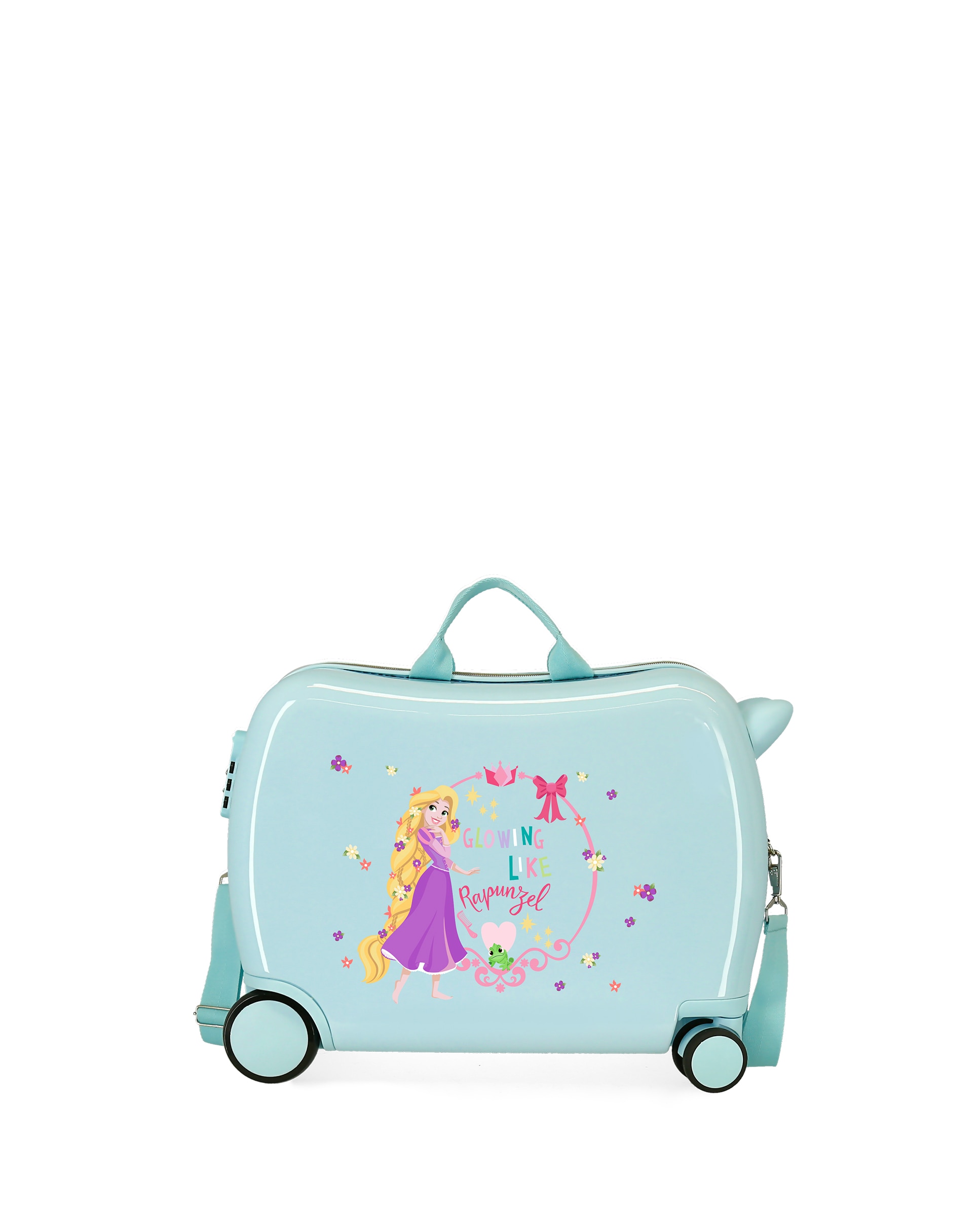 Mala de Cabine Infantil Rapunzel Princess Celebration Rígida com Capacidade de 34l Verde-claro-1