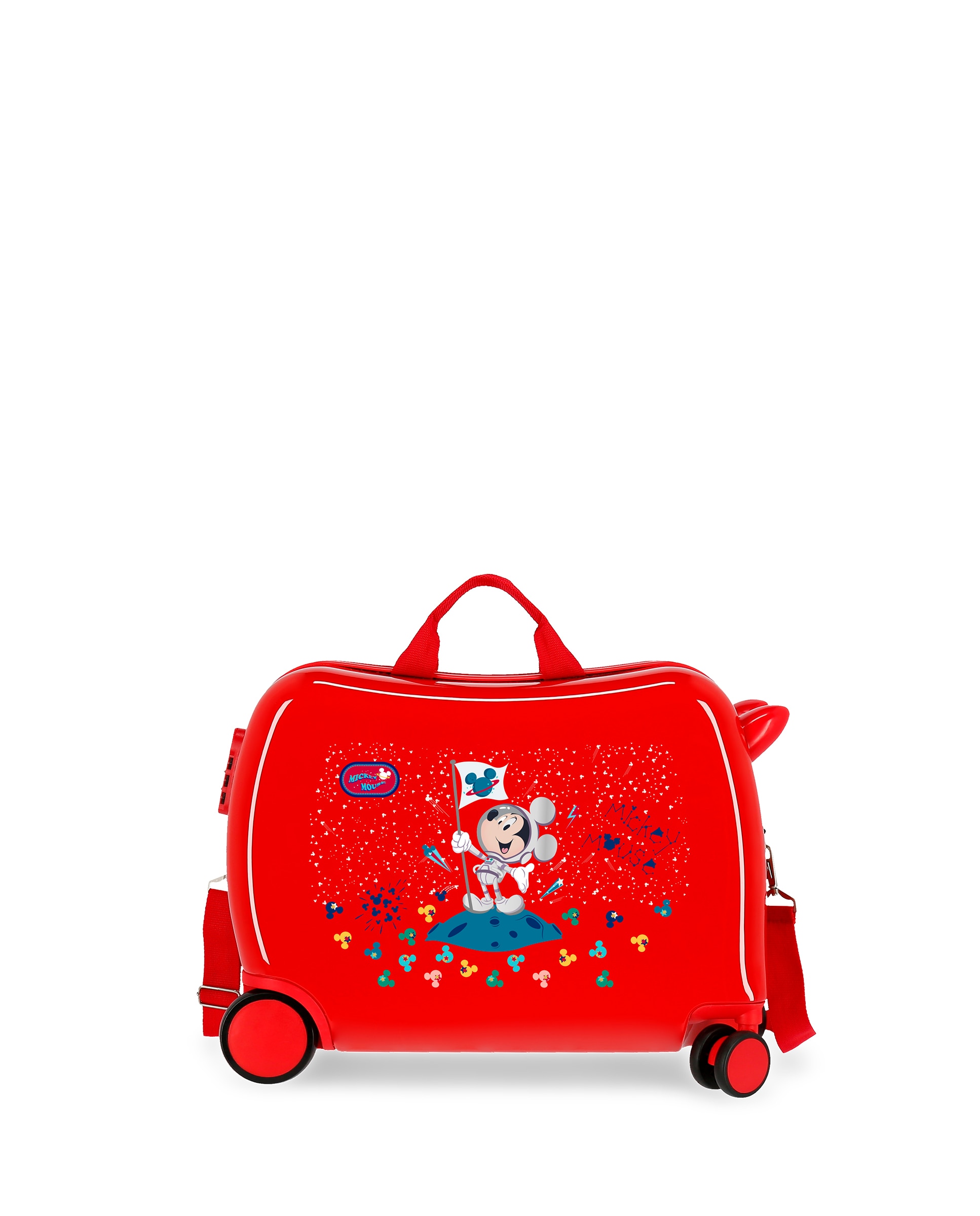 Mala de Cabine Infantil Mickey On The Moon Rígida com Capacidade de 34l Vermelho-1