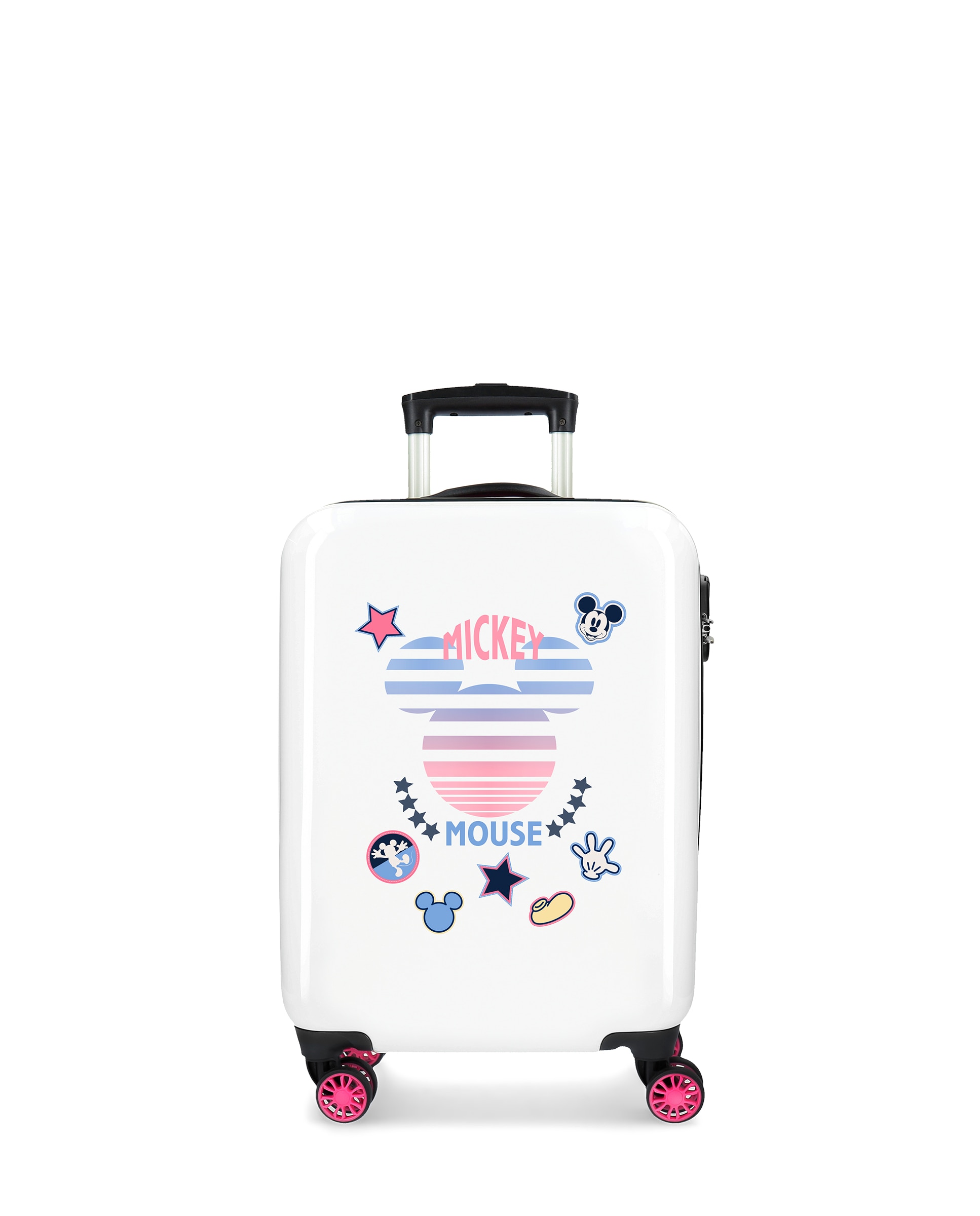 Mala de Cabine Infantil Mickey Rígida com Capacidade de 34l Branco-1