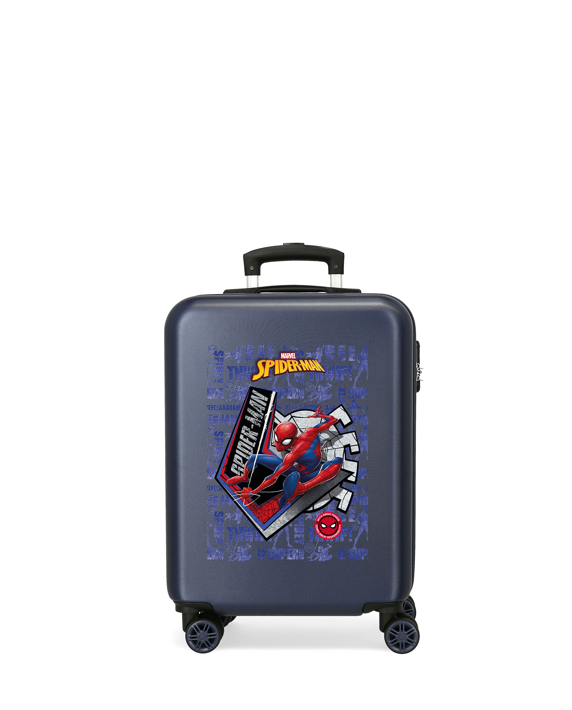 Mala de Cabine Marvel Spiderman Great Power Rígida com Capacidade de 34l Azul-marinho-1
