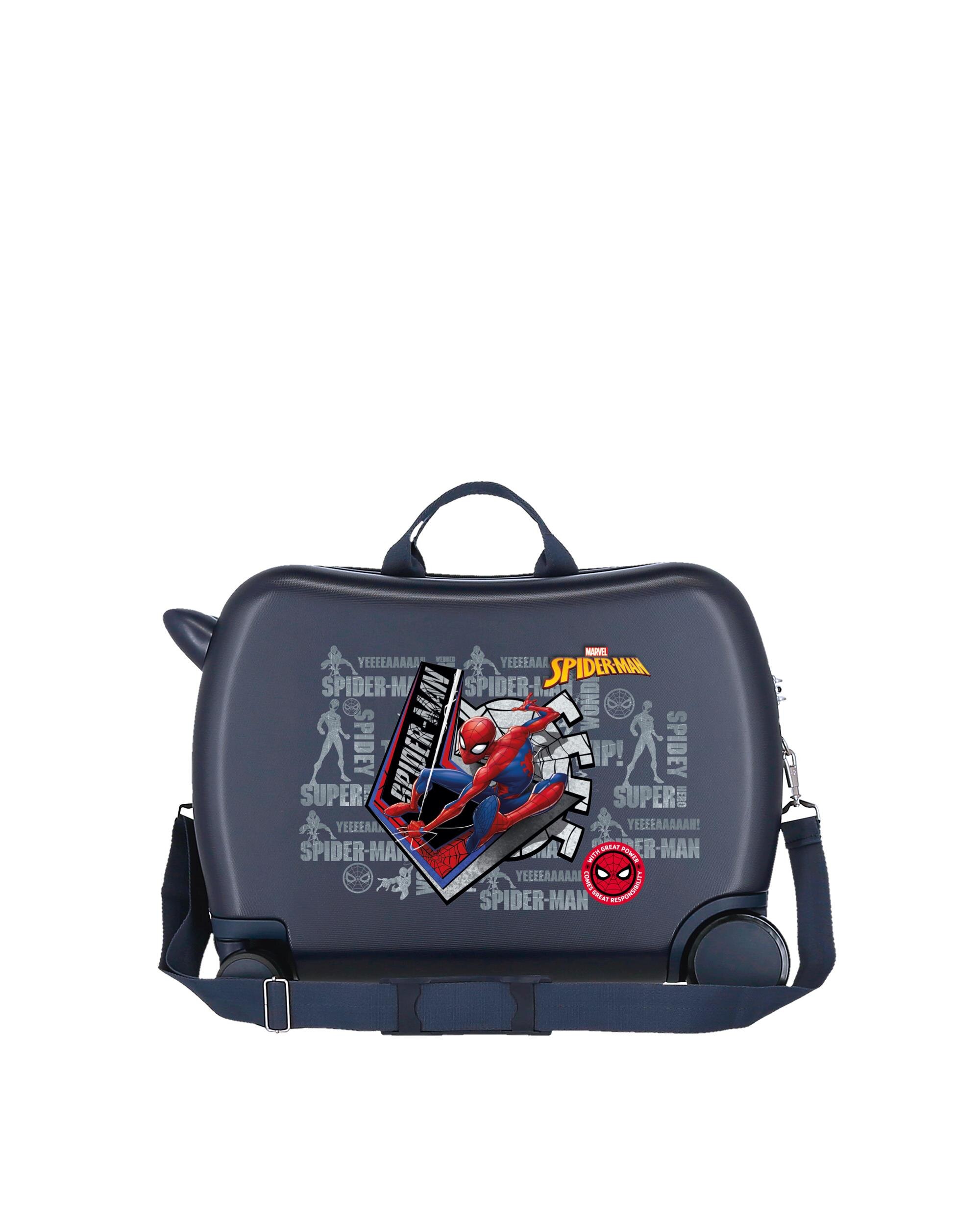Mala Infantil de Cabine Marvel Spiderman Great Power Rígida com Capacidade de 34l Preto-3
