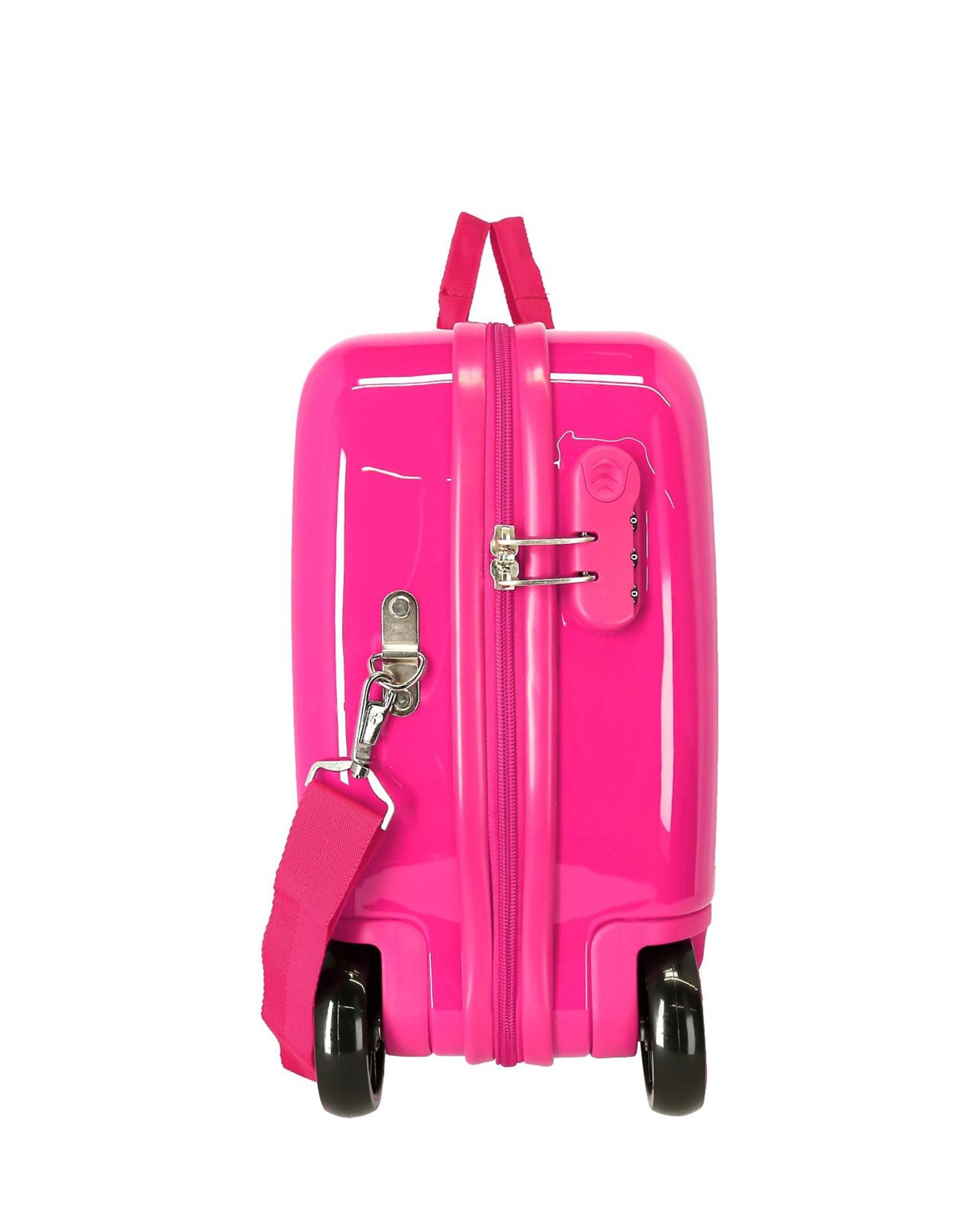 Mala Infantil de Cabine Patrulha Pata Follow Your Rainbow Rígida com Capacidade de 34l Rosa / Verde-2