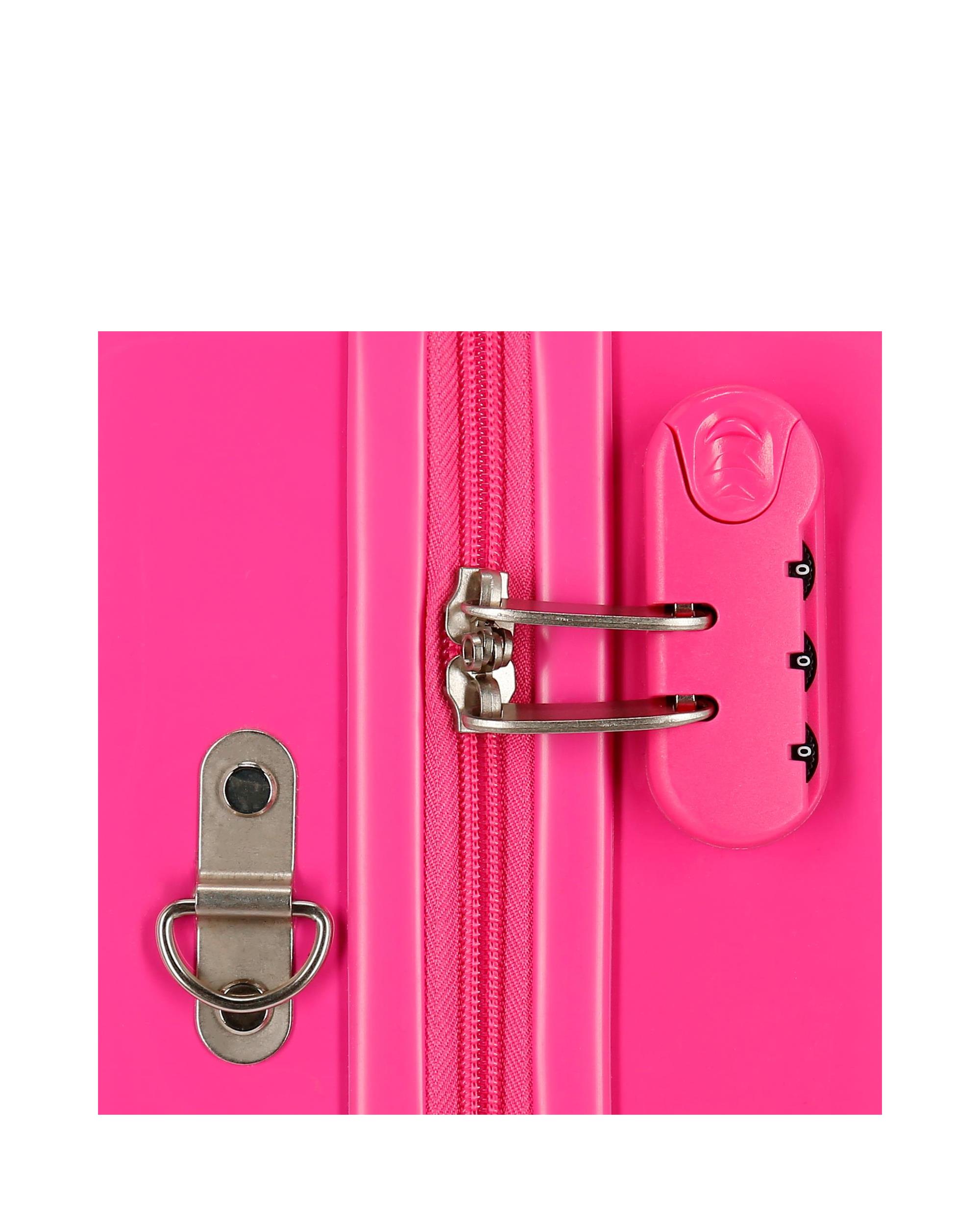Mala Infantil de Cabine Patrulha Pata Follow Your Rainbow Rígida com Capacidade de 34l Rosa / Verde-6