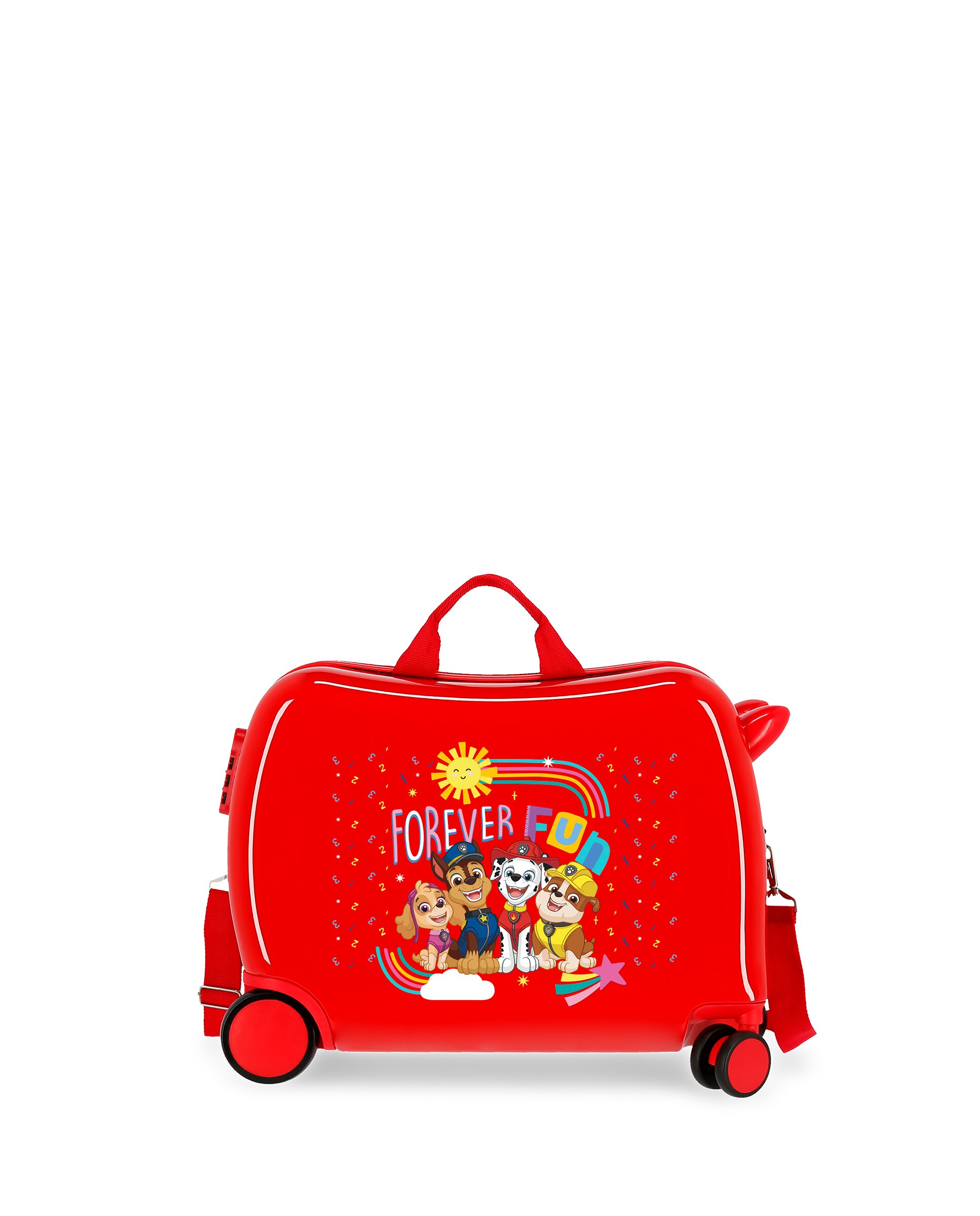 Mala Infantil de Cabine Patrulha Pata Forever Fun Rígida com Capacidade de 34l Vermelho-1