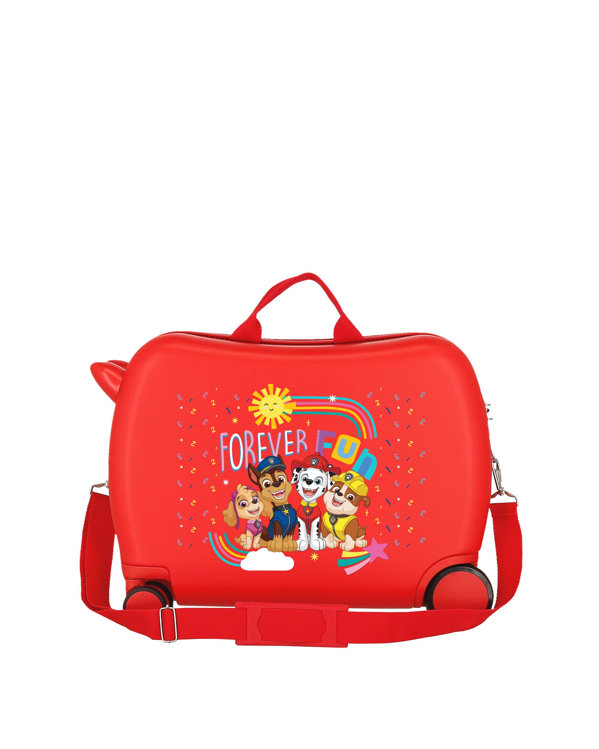 Mala Infantil de Cabine Patrulha Pata Forever Fun Rígida com Capacidade de 34l Vermelho-3
