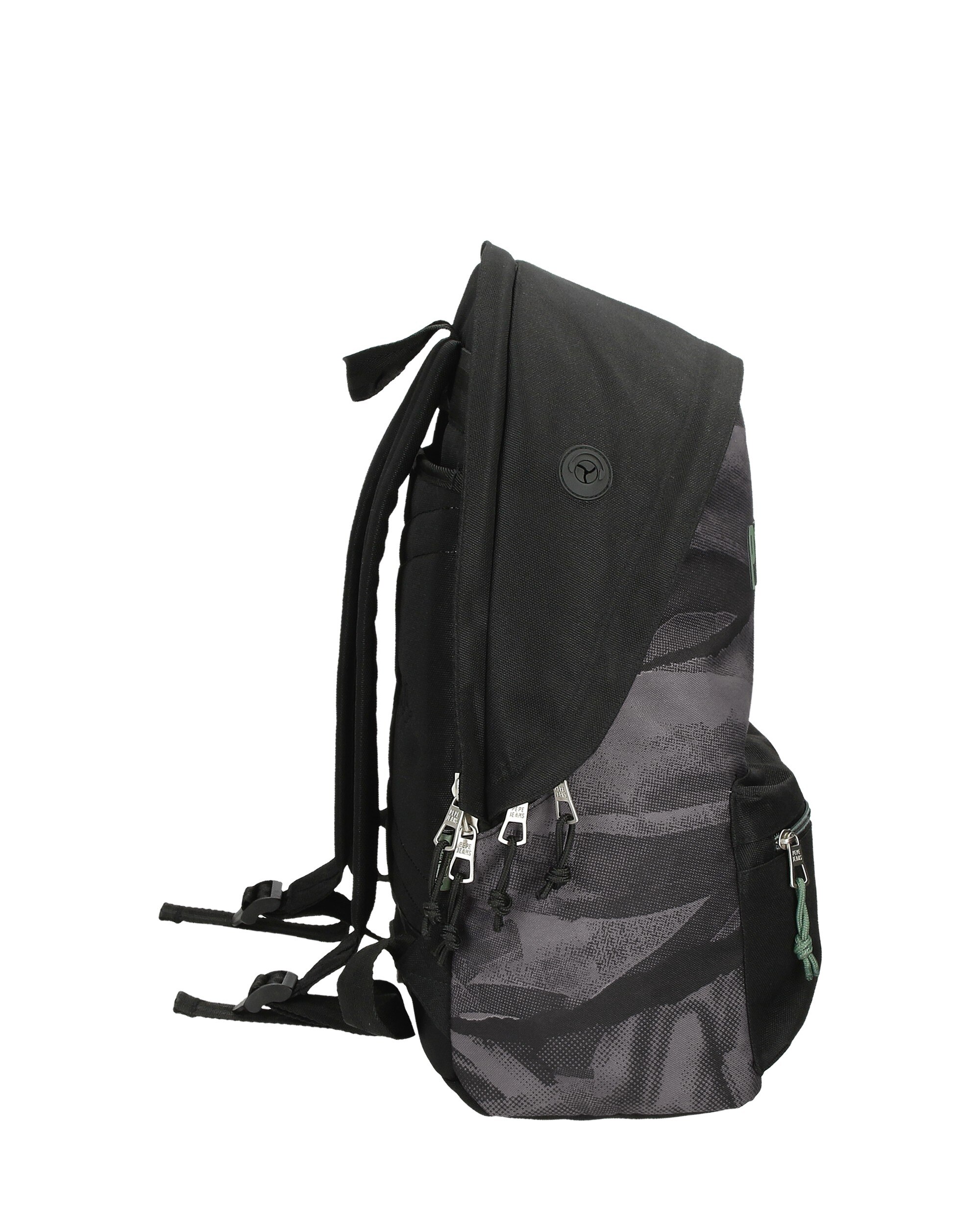 Mochila Escolar Pepe Jeans Davis com Porta-computador Dois Compartimentos Preto-2