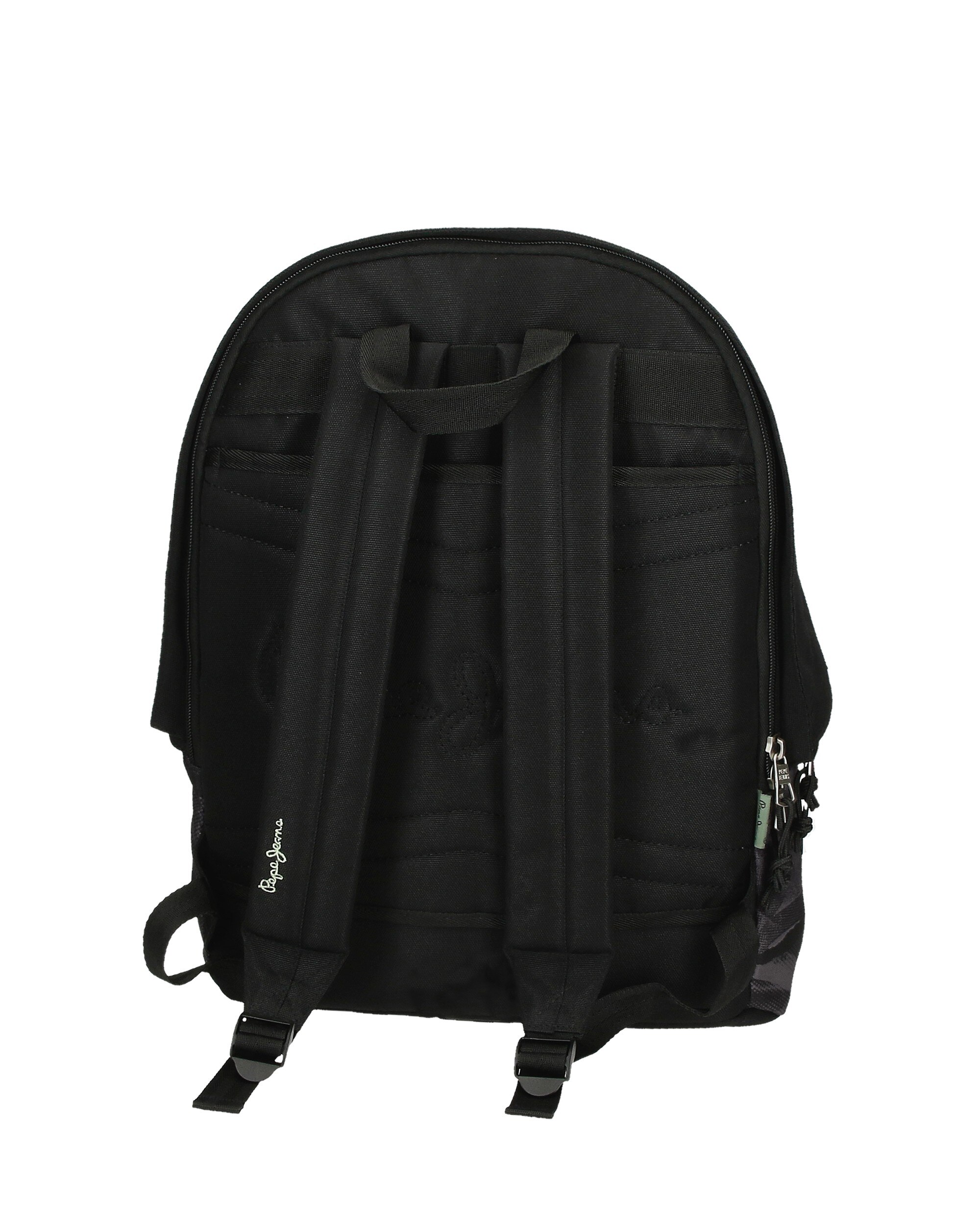Mochila Escolar Pepe Jeans Davis com Porta-computador Dois Compartimentos Preto-3