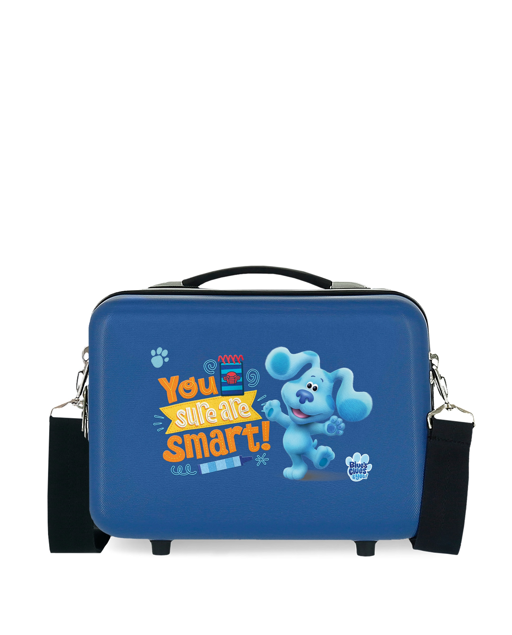 Necessaire Blue´s Clues & You - You Sure Are Smart Rígido Adaptável a Trolley com Capacidade de 9l Azul-1