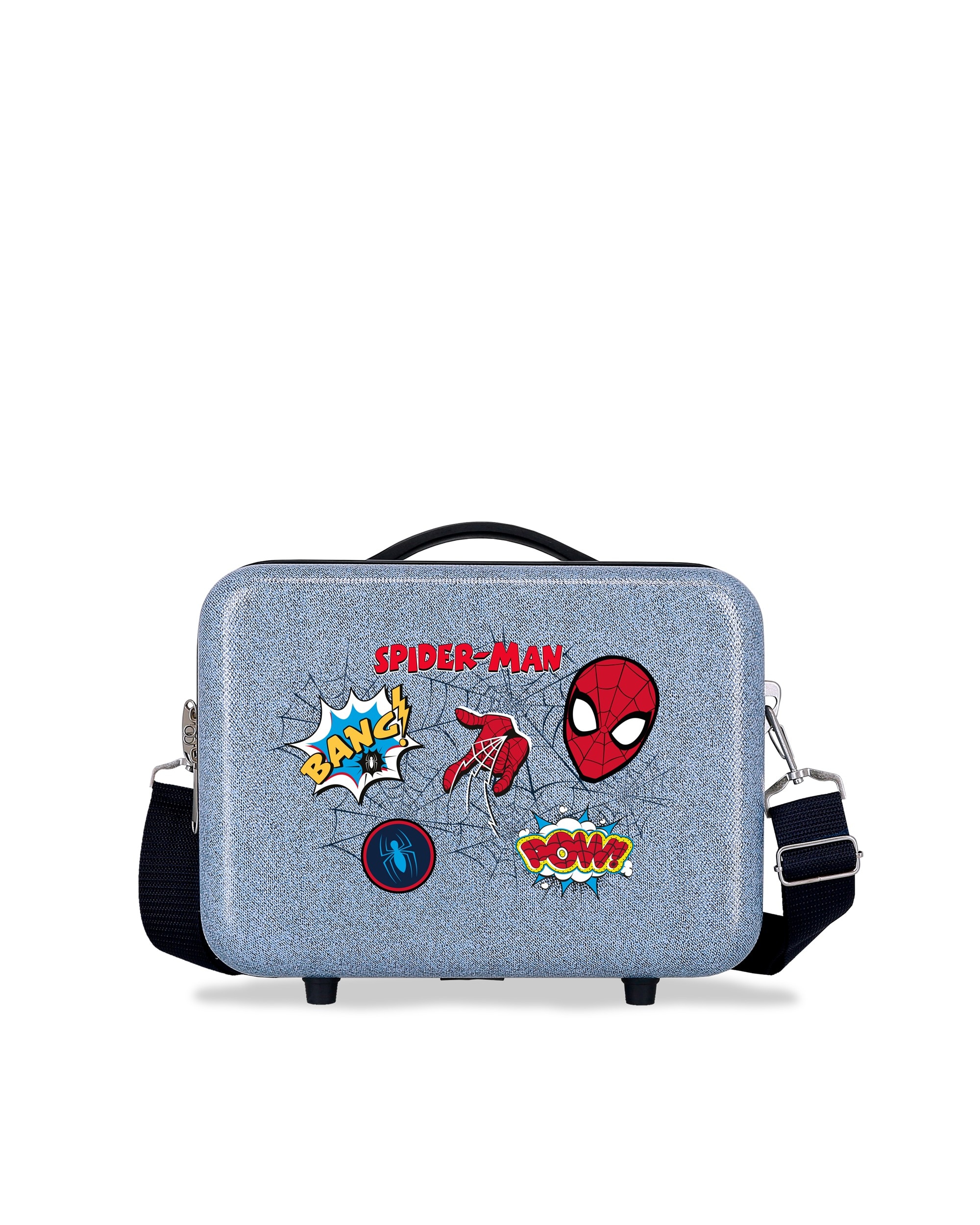 Imagem 0 de Necessaire Adaptável a Trolley Spiderman Denim Rígido com Capacidade de 9l