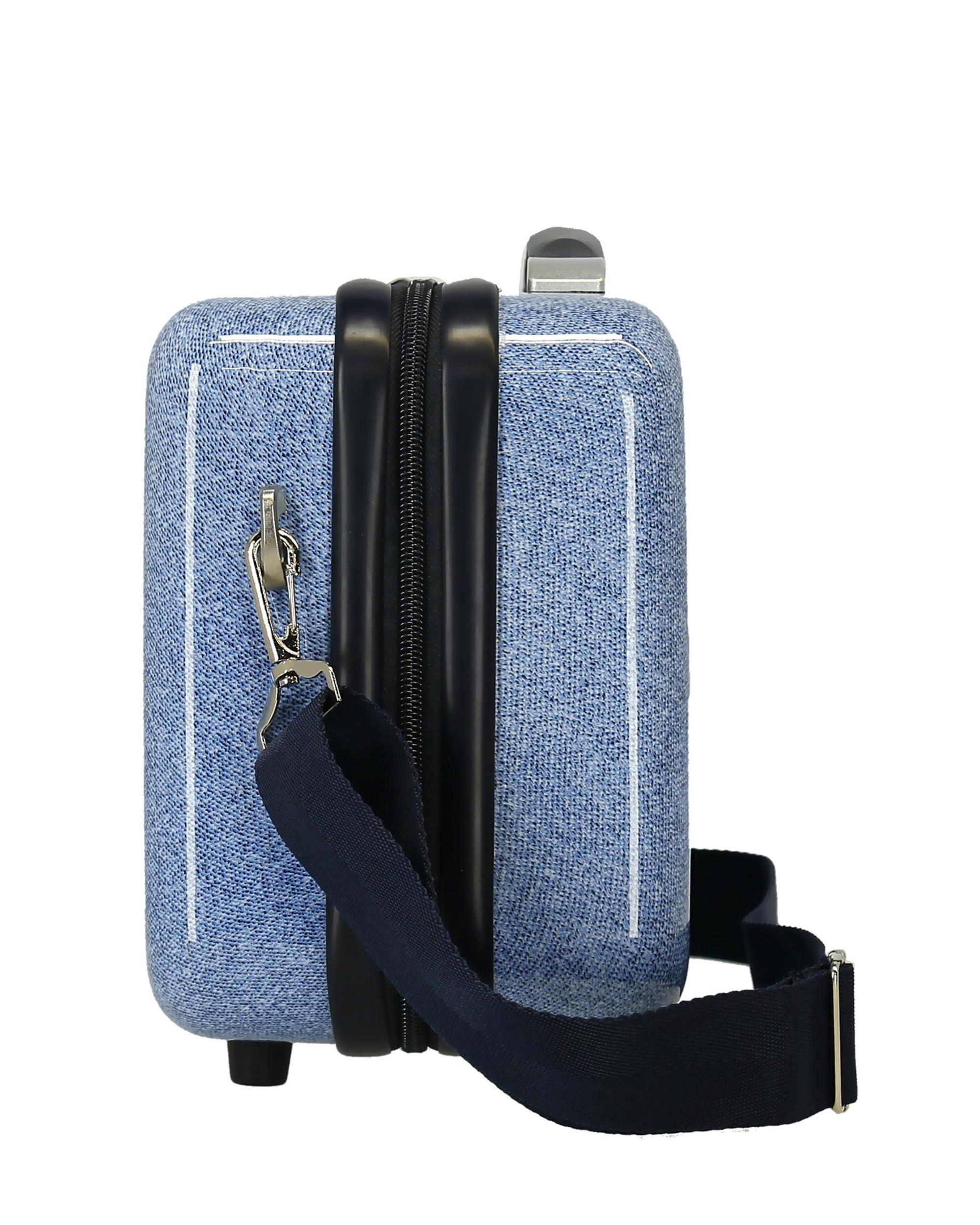 Necessaire Adaptável a Trolley Make It Rain Bows Rígido com Capacidade de 9l Azul-4