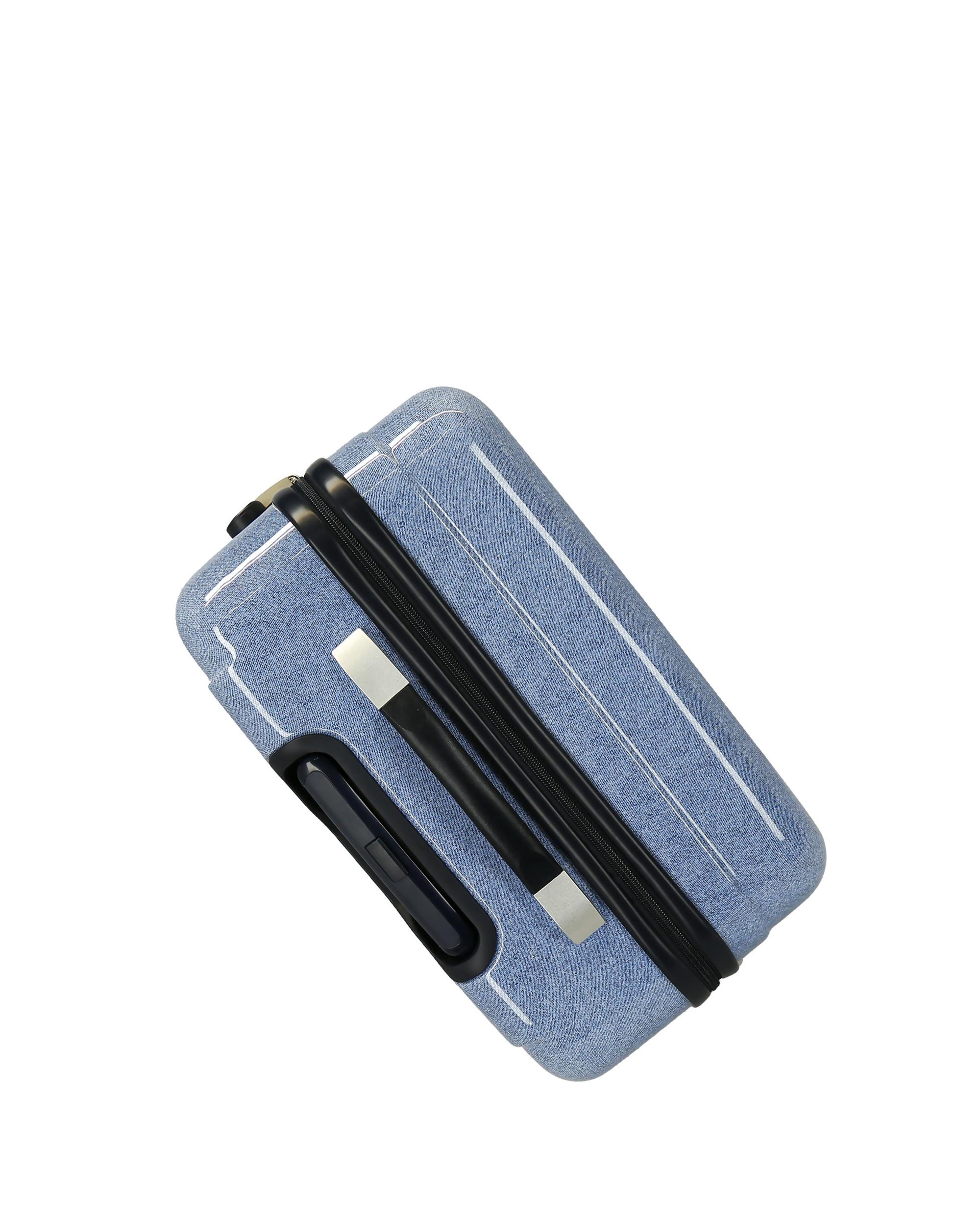 Mala de Mão Média Minnie Make It Rain Bows Rígida com Capacidade de 56l em Denim Azul-6