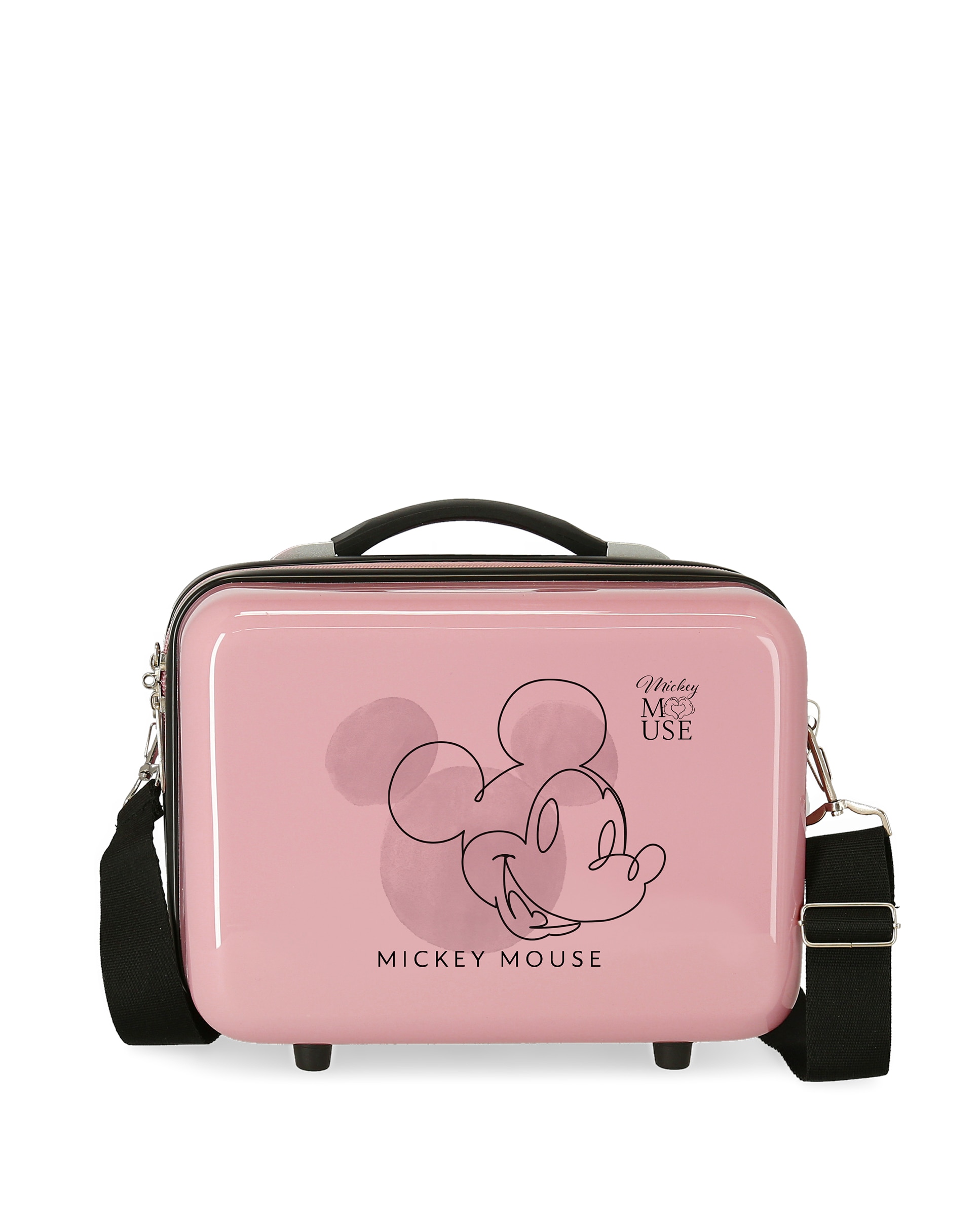 Necessaire Mickey Outline Rígido com Capacidade de 9l Rosa-1