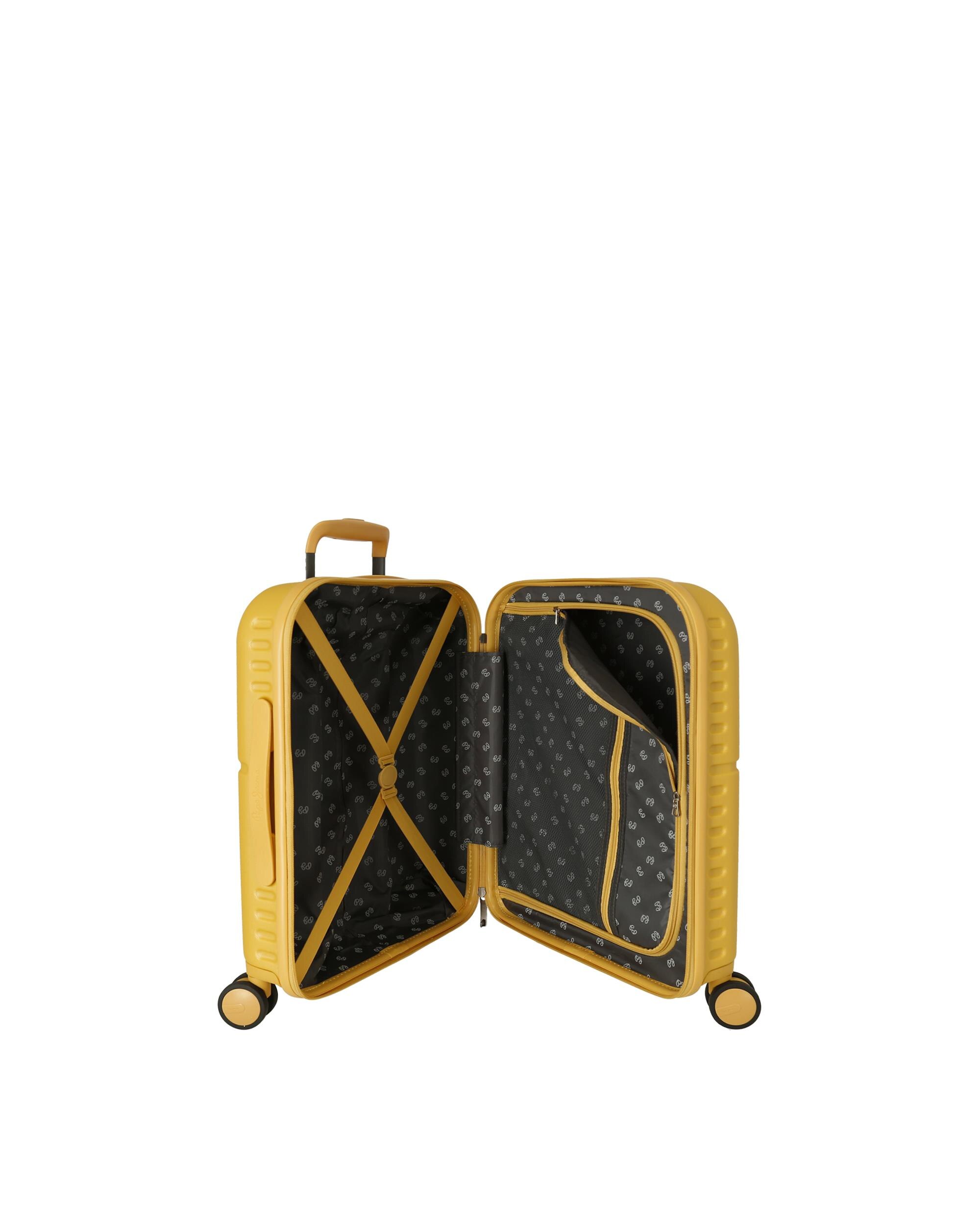 Mala de Cabine Highlight Rígida com Capacidade de 37l Amarelo-5