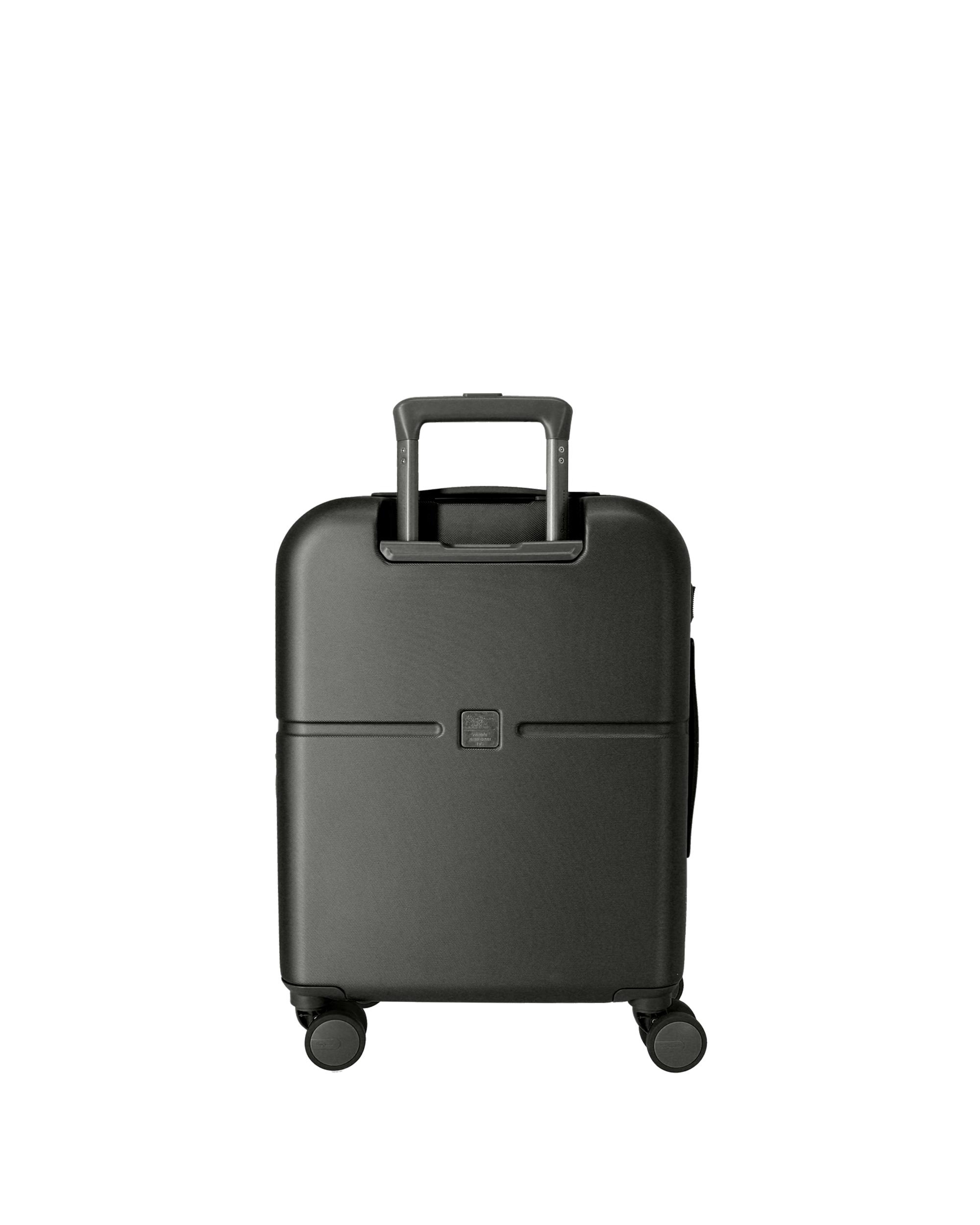 Mala de Cabine Highlight Rígida Expansível com Capacidade de 37l Preto-3
