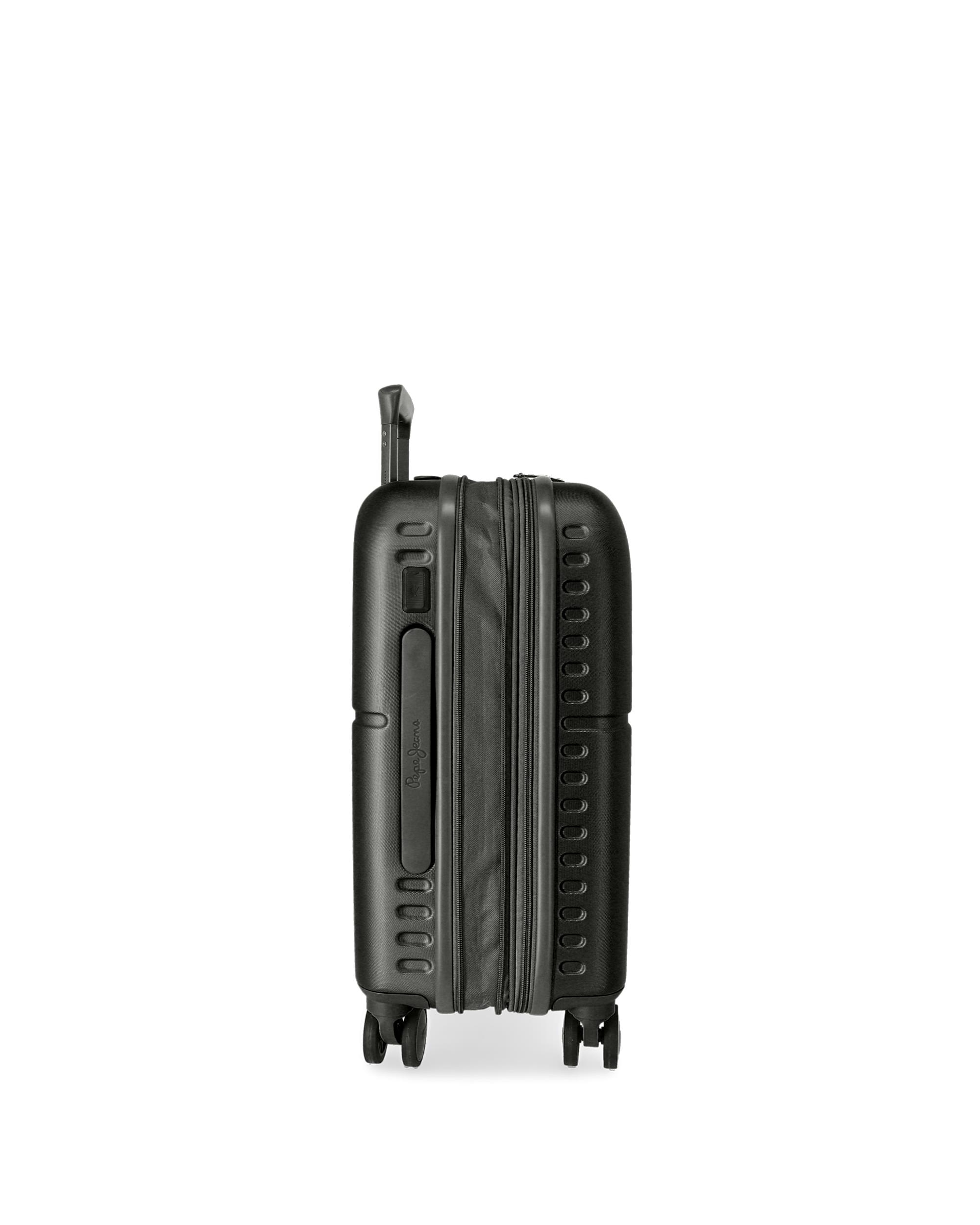 Mala de Cabine Highlight Rígida Expansível com Capacidade de 37l Preto-6