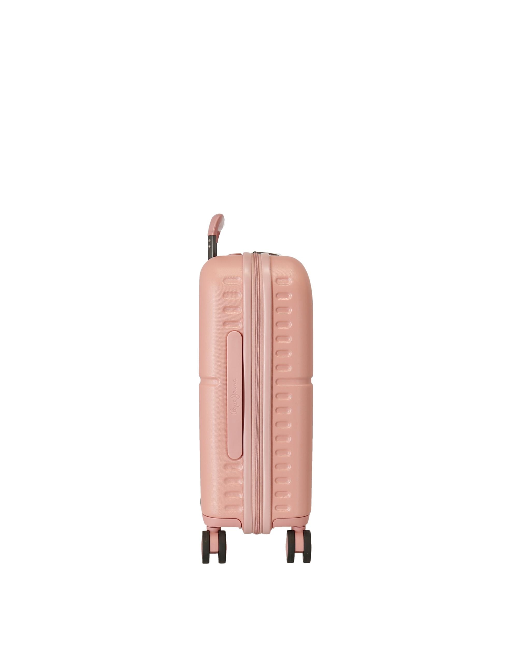 Mala de Cabine Highlight Rígida com Capacidade de 37l Rosa-pastilha-2