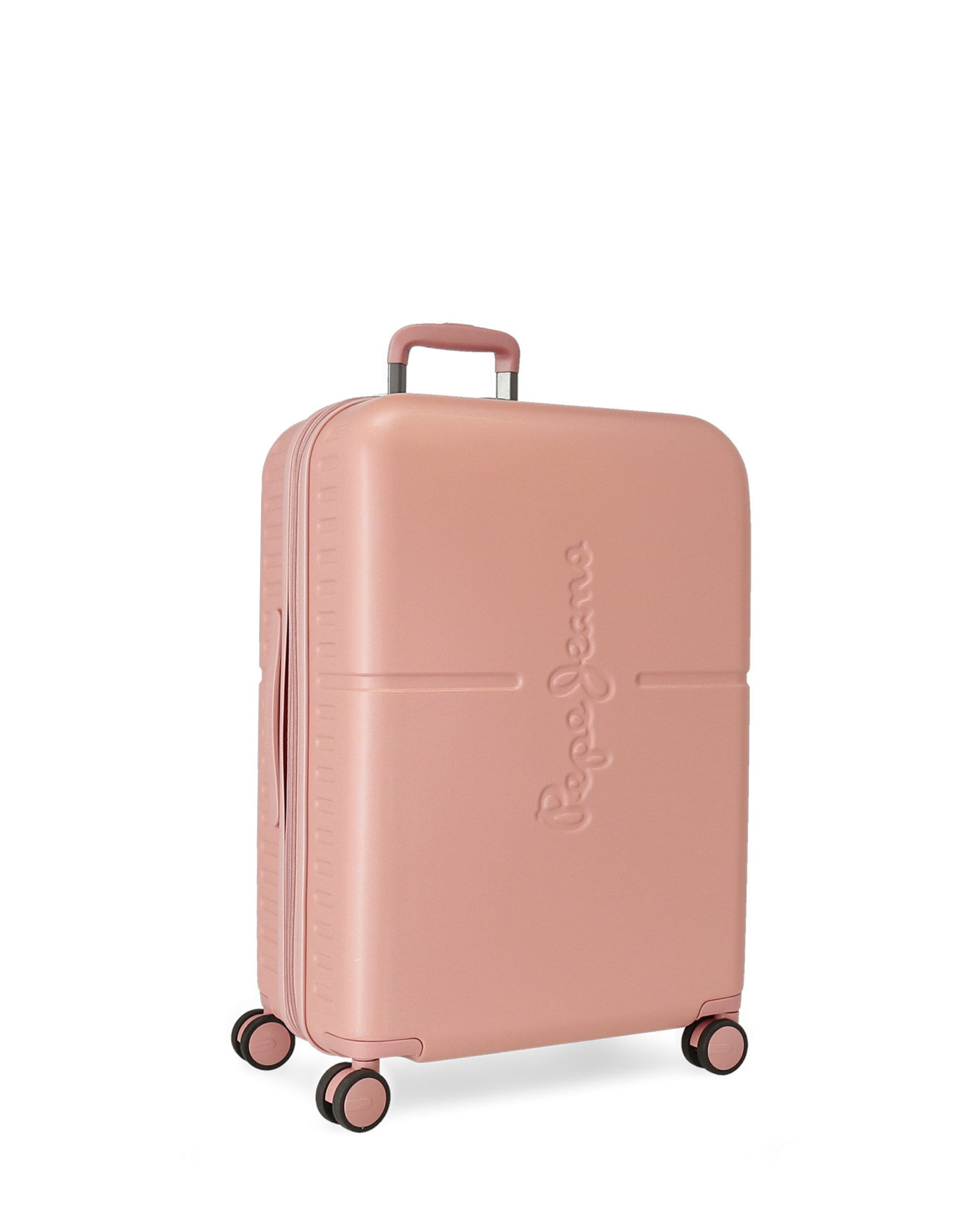 Mala Média Highlight Rígida Expansível com Capacidade de 79l Rosa-claro-1