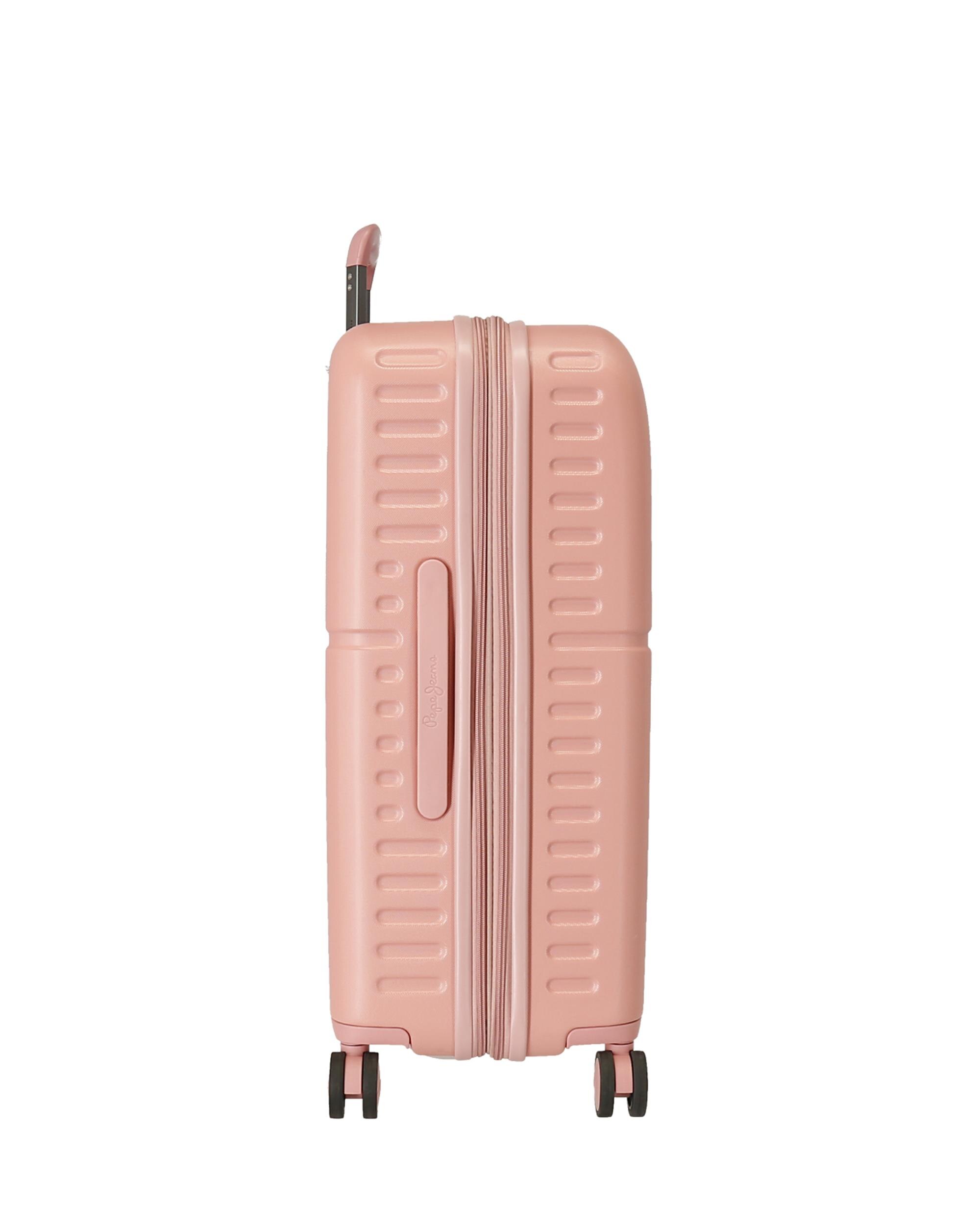 Mala Média Highlight Rígida Expansível com Capacidade de 79l Rosa-claro-2