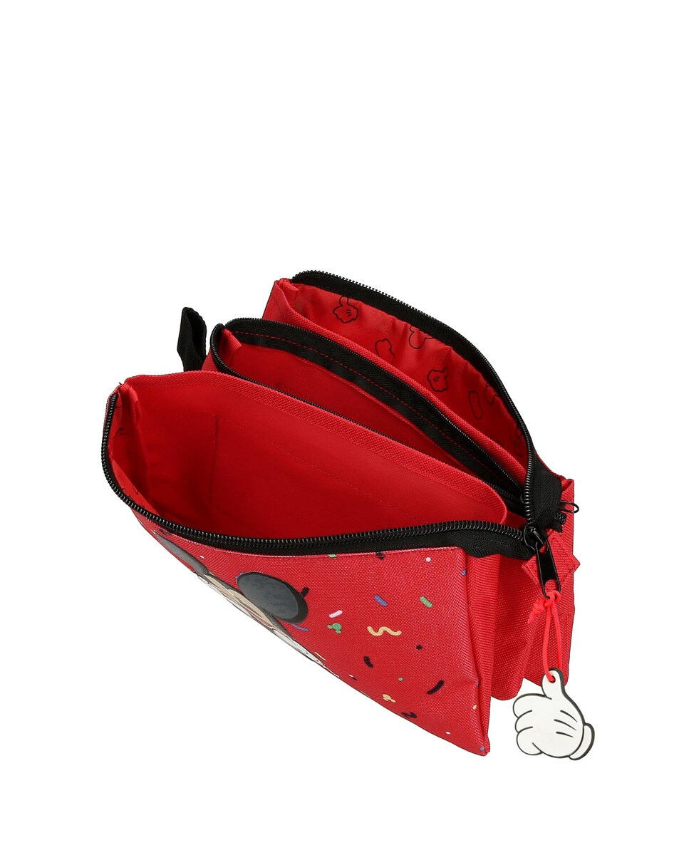 Porta-objetos Disney It´s a Mickey Thing com Triplo Compartimento Vermelho-4