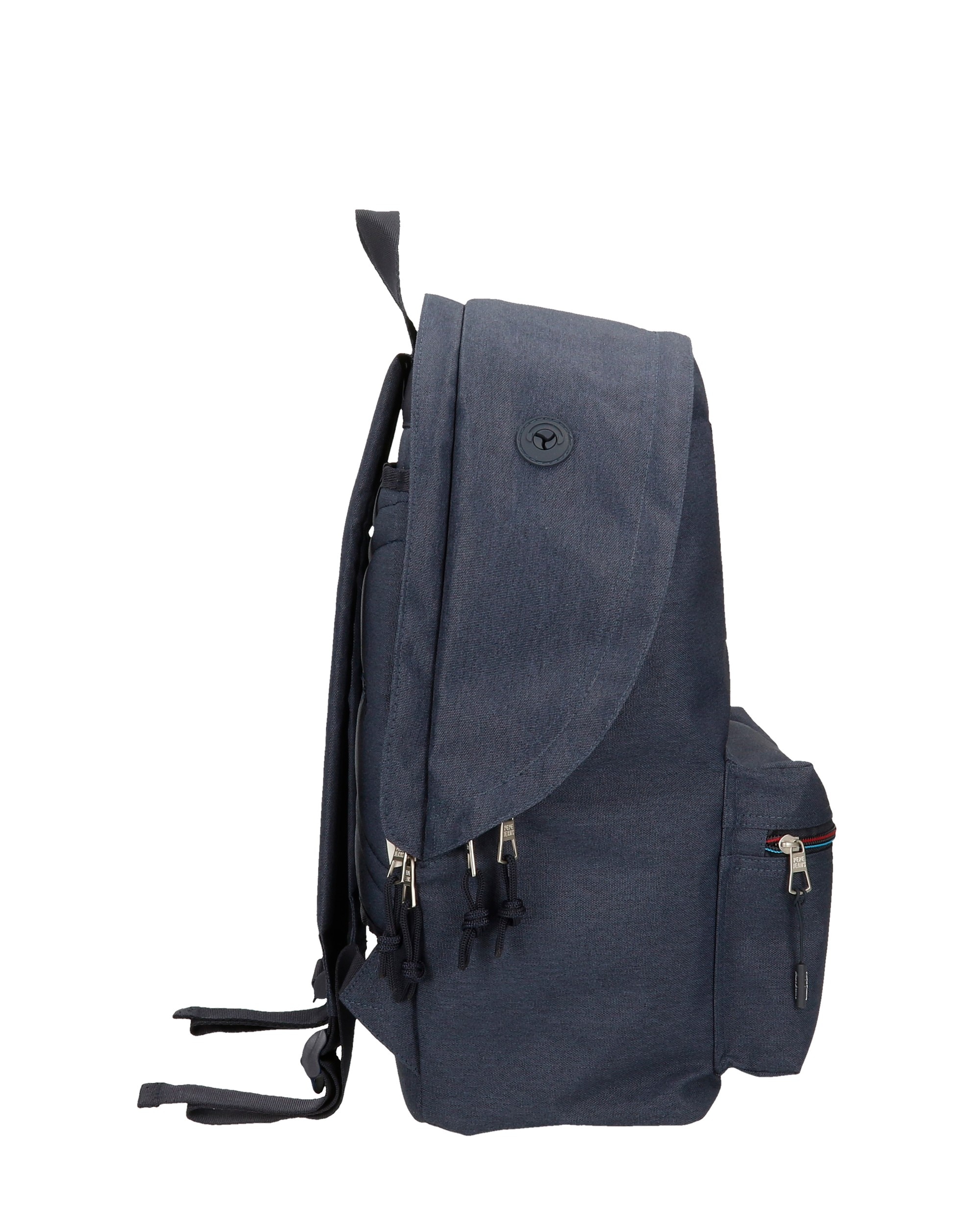 Mochila Escolar Adaptável Pepe Jeans Aidan com Porta-pc Dois Compartimentos Azul-2