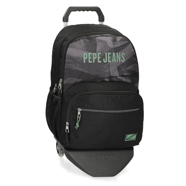 Imagem 0 de Mochila Escolar Pepe Jeans Davis 44cm de Compartimento Duplo com Trolley