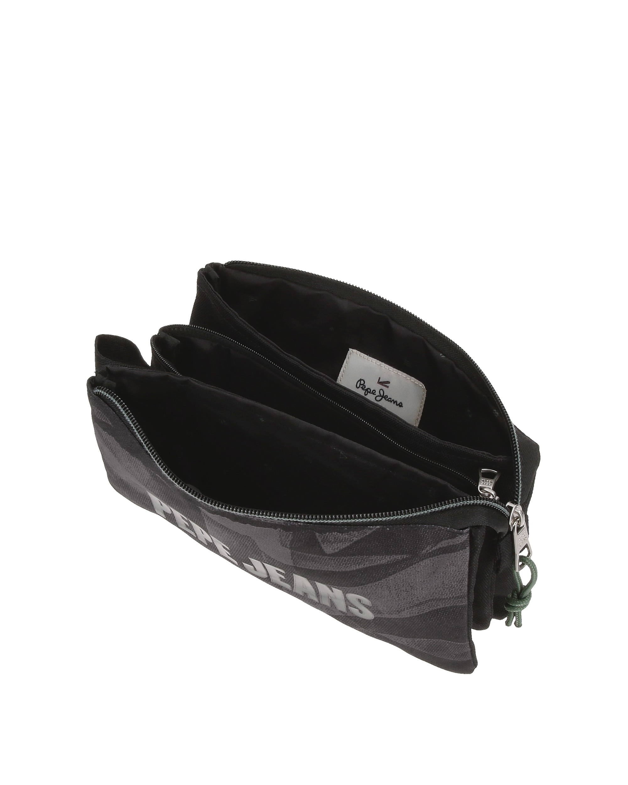 Estojo Pepe Jeans Davis Três Compartimentos Preto-4