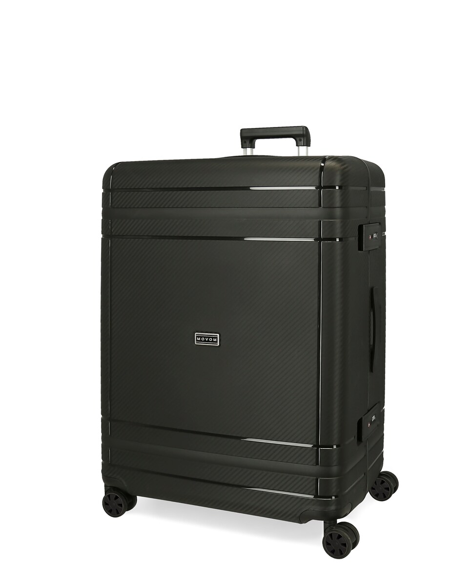 Mala Grande Movom Dimension Rígida 75cm Turquesa Preto-1