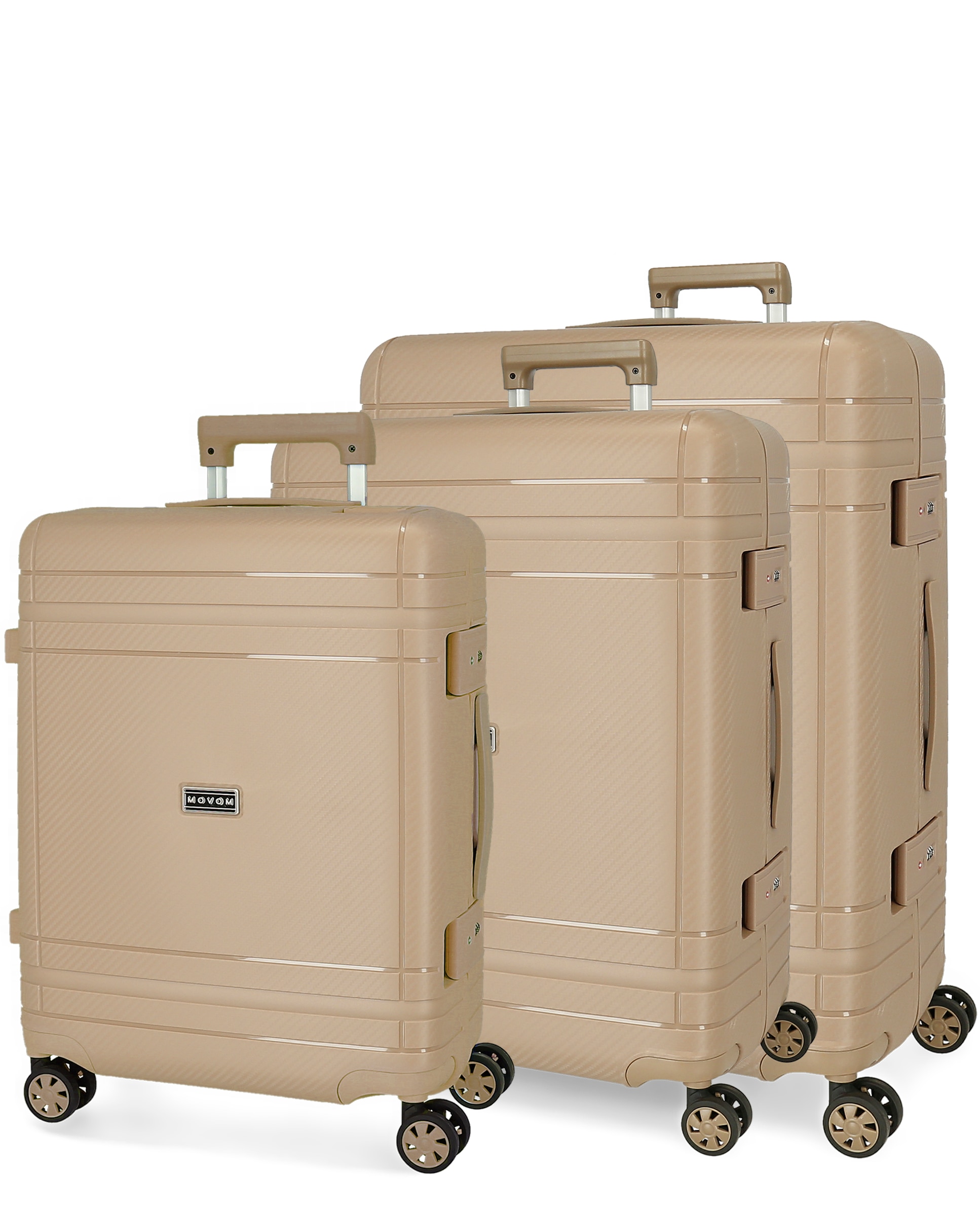 Imagem 0 de Conjunto de Malas Movom Dimension Rígidas 55-66-75cm Turquesa