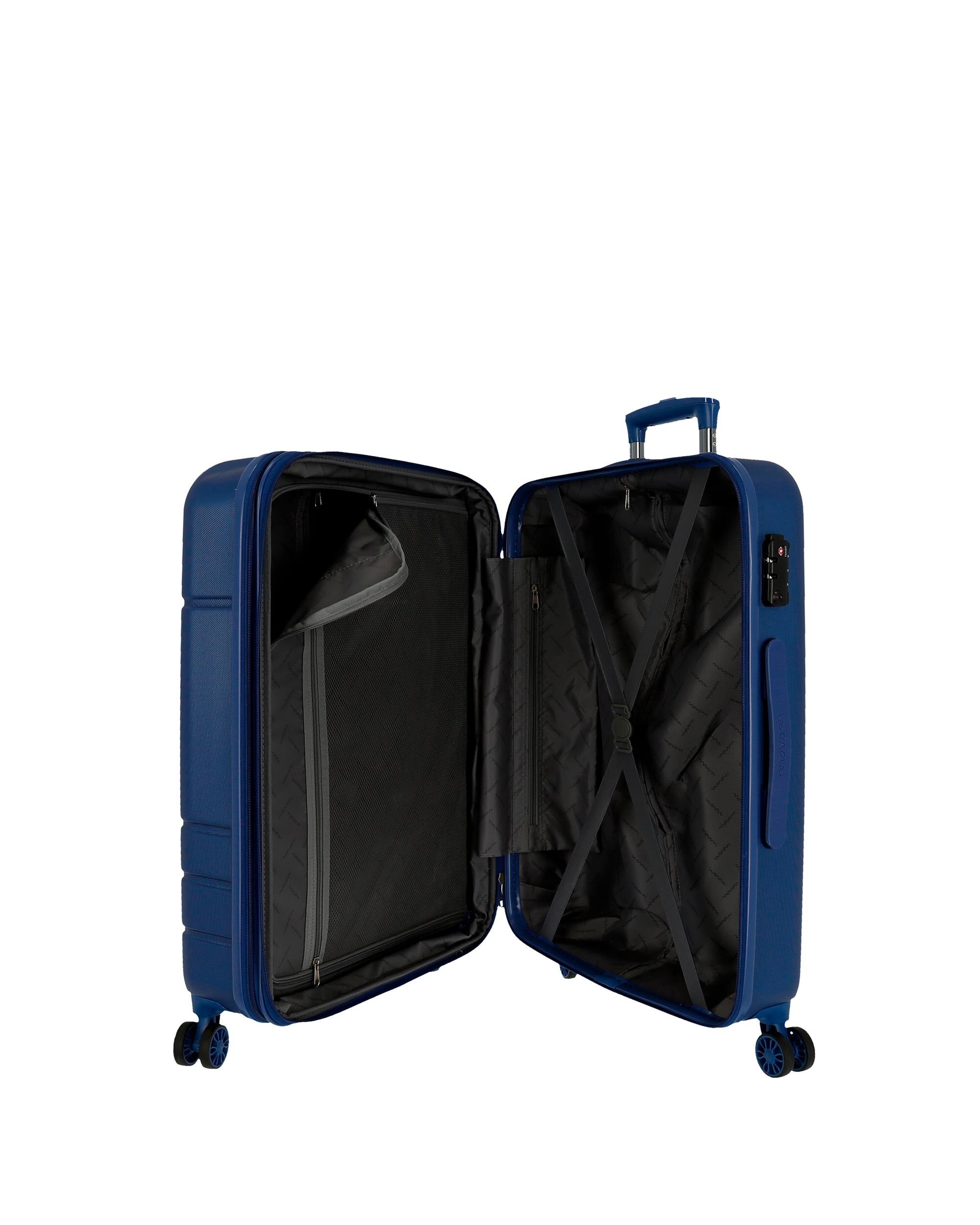 Mala Média Movom Galaxy Rígida 68cm Azul-marinho-5