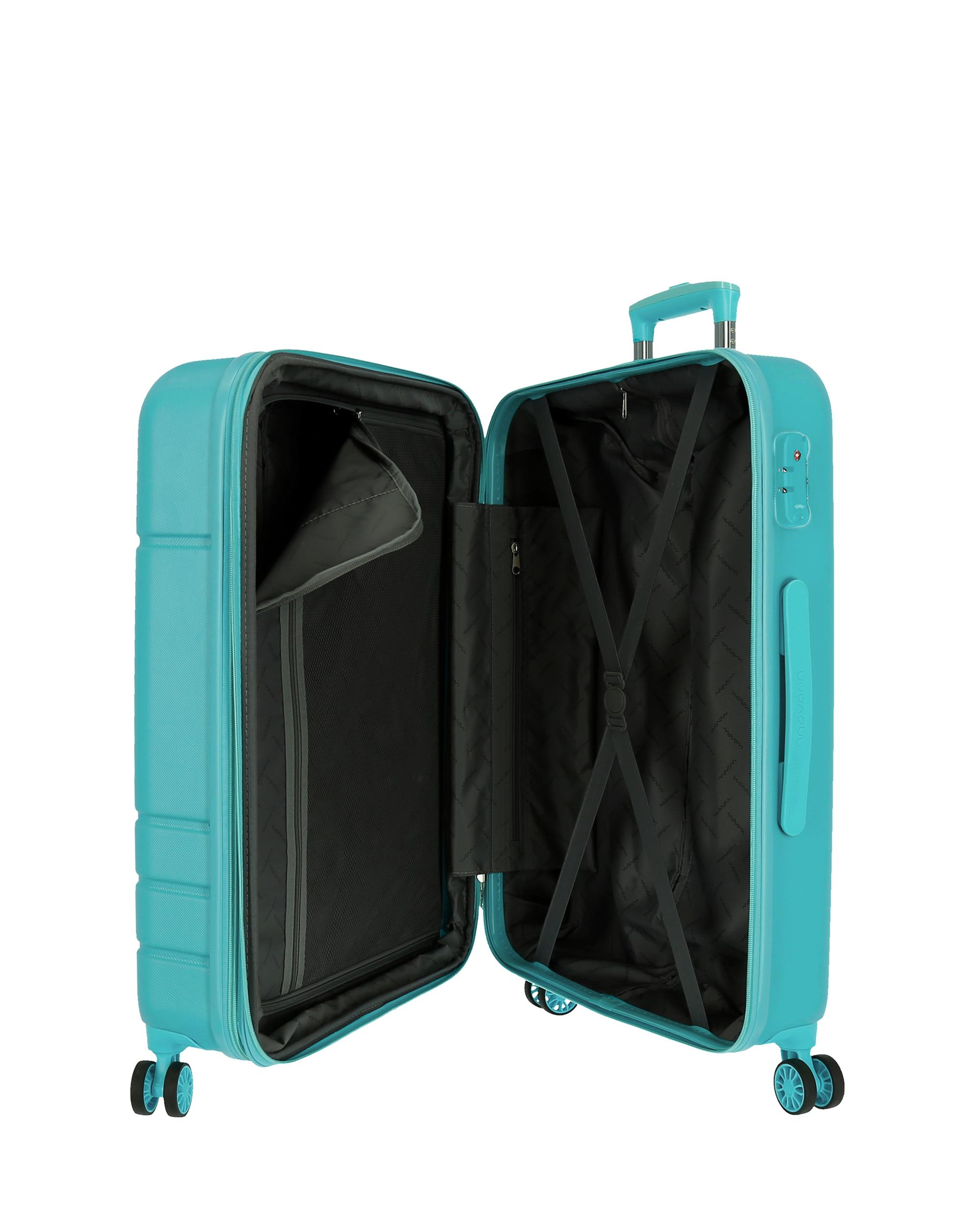 Conjunto de Malas Movom Galaxy Rígidas 55-68-78cm em Turquesa Azul-5