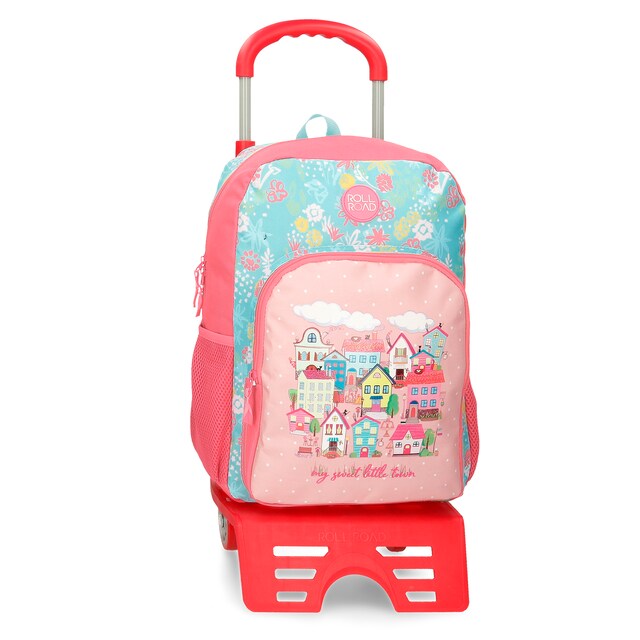 Imagem 0 de Mochila Escolar Roll Road My Little Town 40cm com Trolley