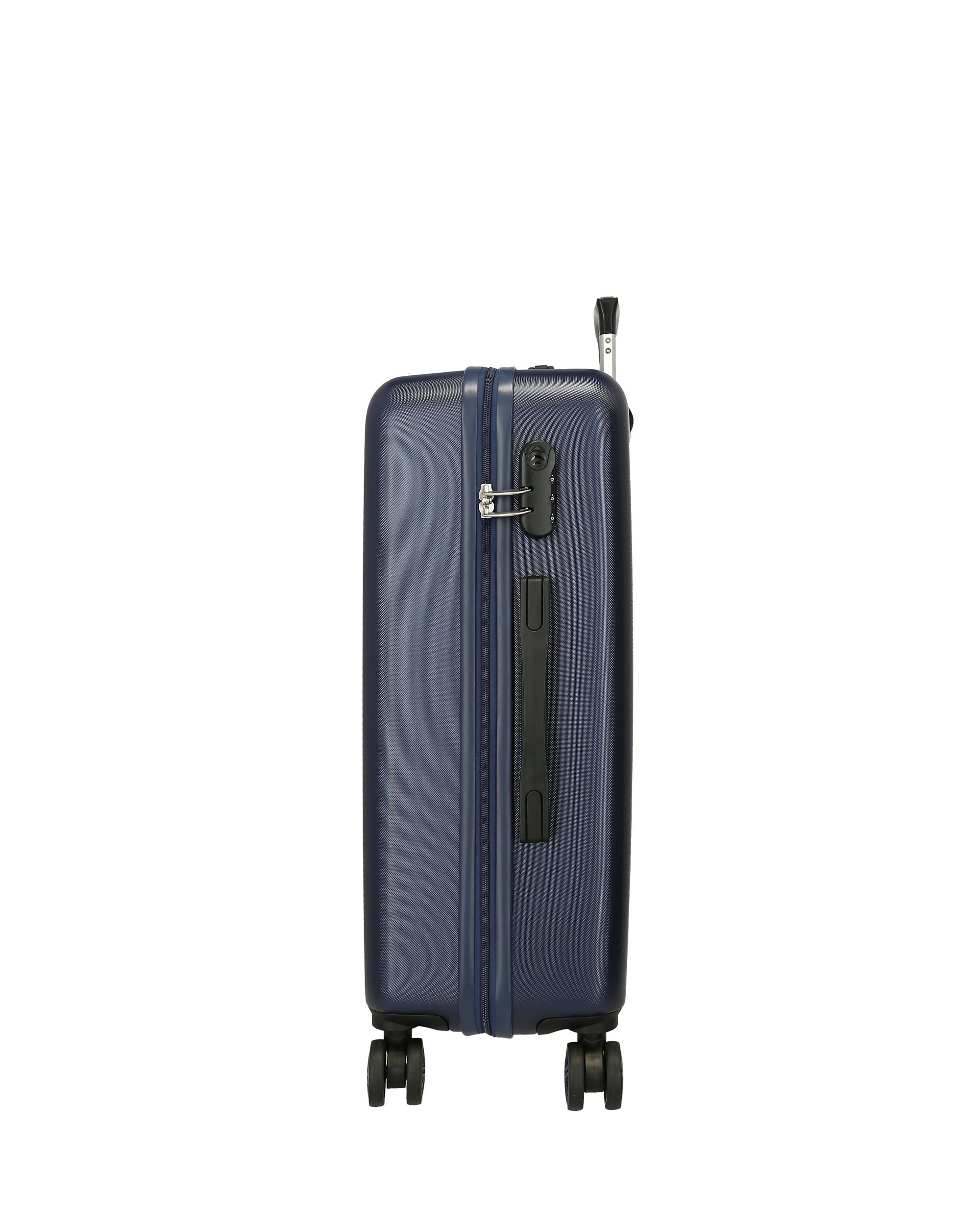 Conjunto de Malas (cabine e Média) Dreams Time Rígidas com Capacidade de 91l Azul-marinho-2