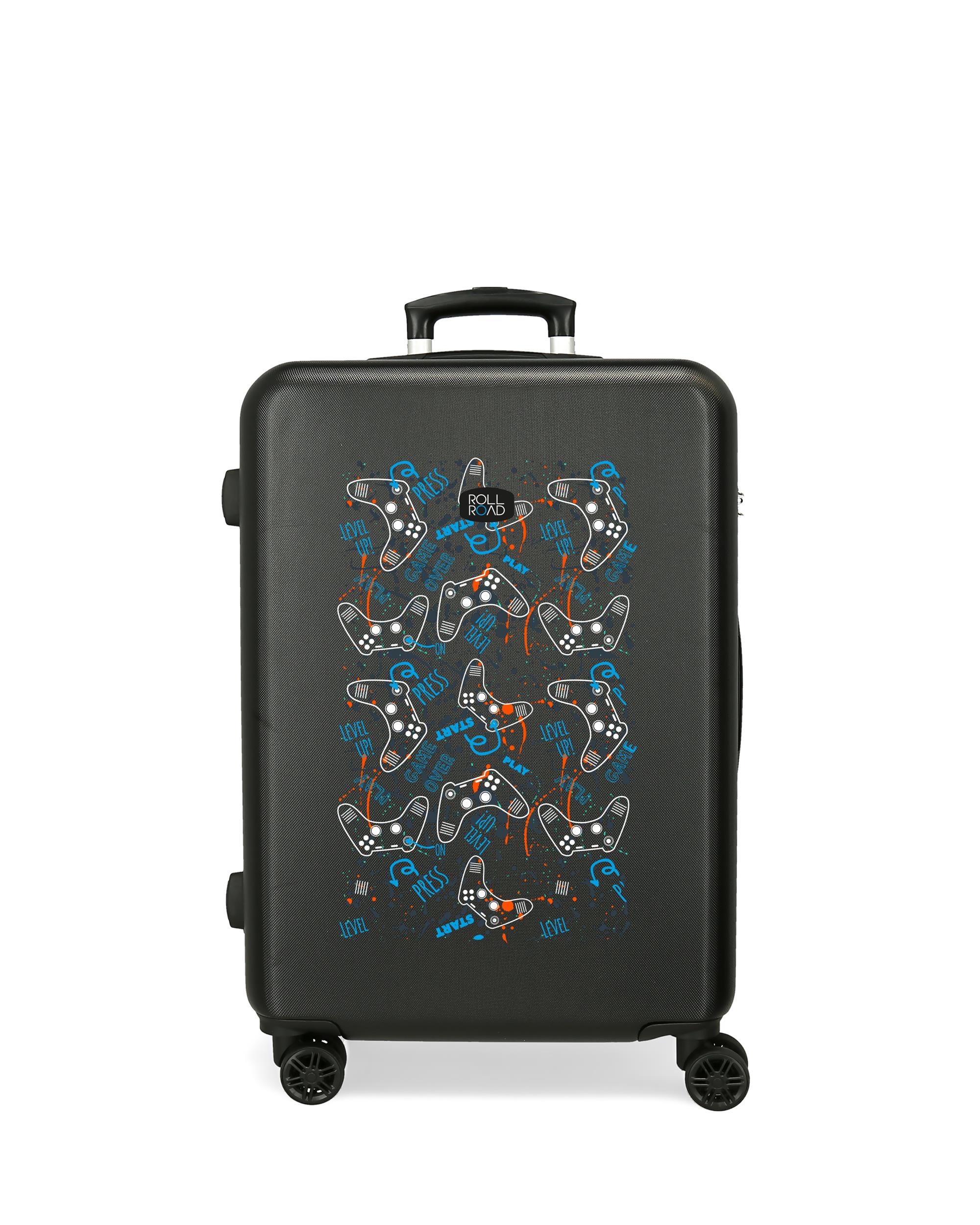Mala Média Gamers Rígida com Capacidade de 56l Preto-1