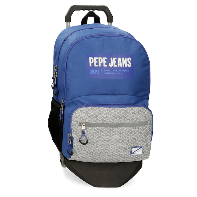 Imagem 0 de Mochila Escolar Pepe Jeans Darren com CarrInho Dois Compartimentos