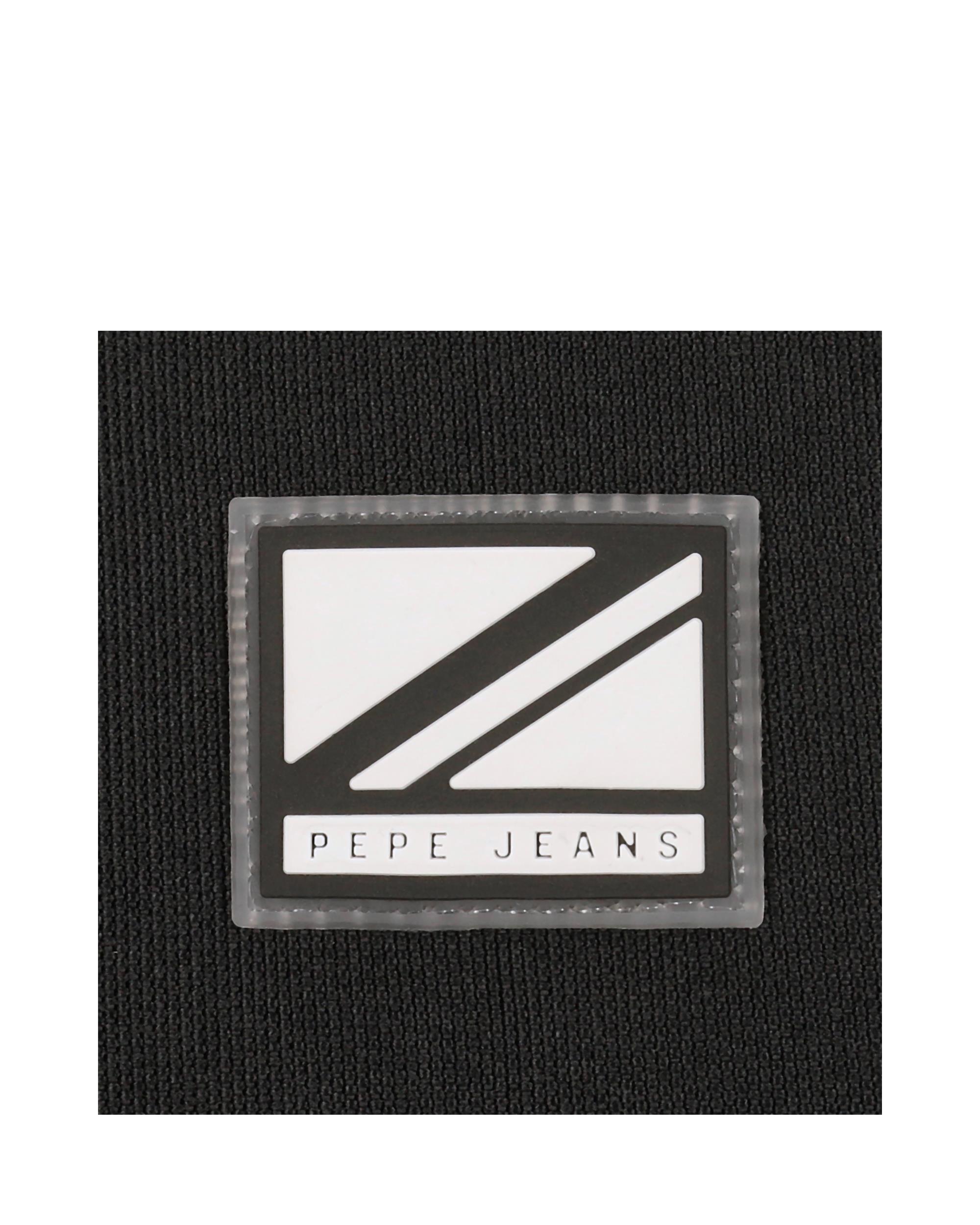 Estojo Pepe Jeans Luca Três Compartimentos e Alça para Pendurar Preto-5
