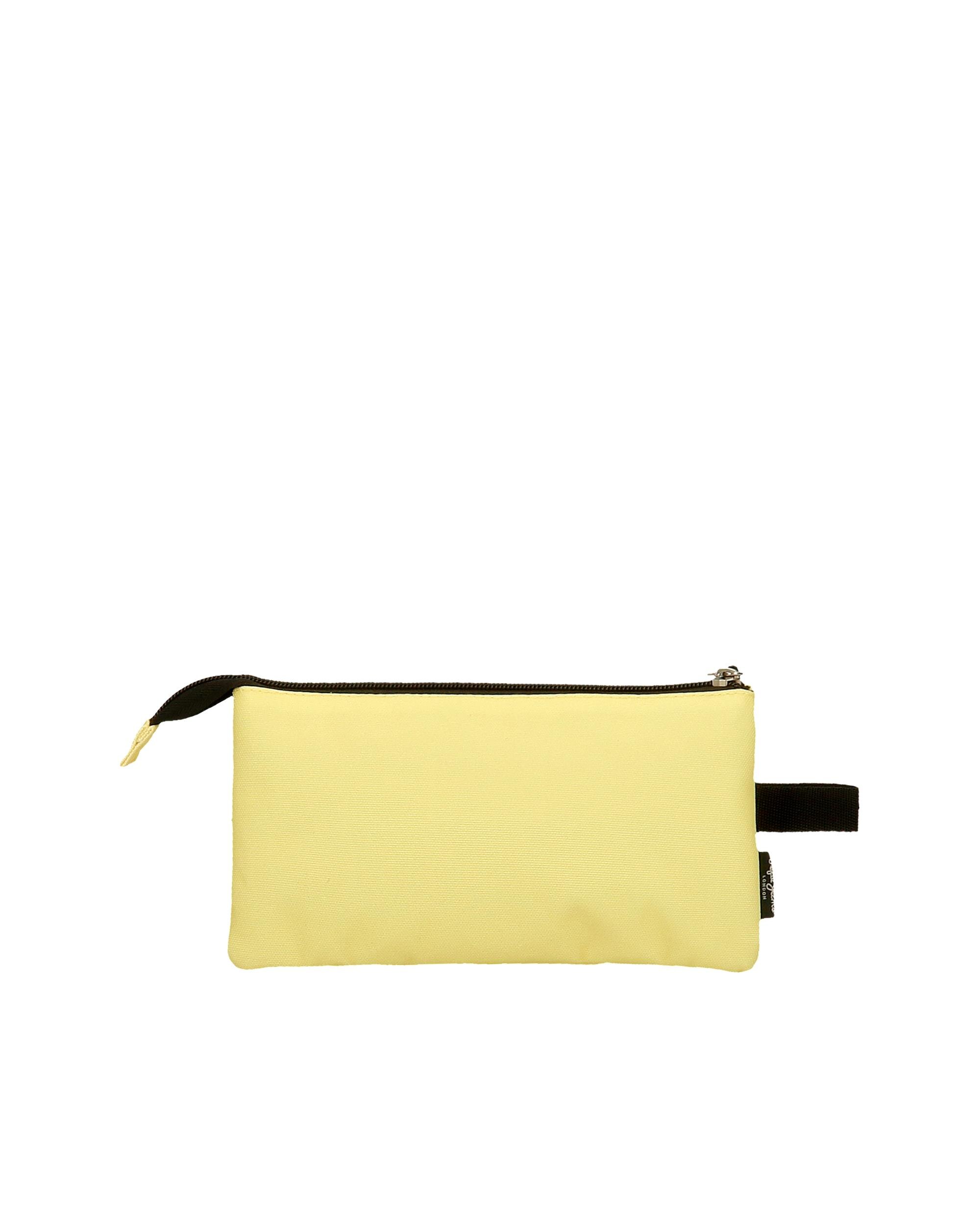 Estojo Pepe Jeans Aris Colorful Três Compartimentos em Amarelo-claro Amarelo-3
