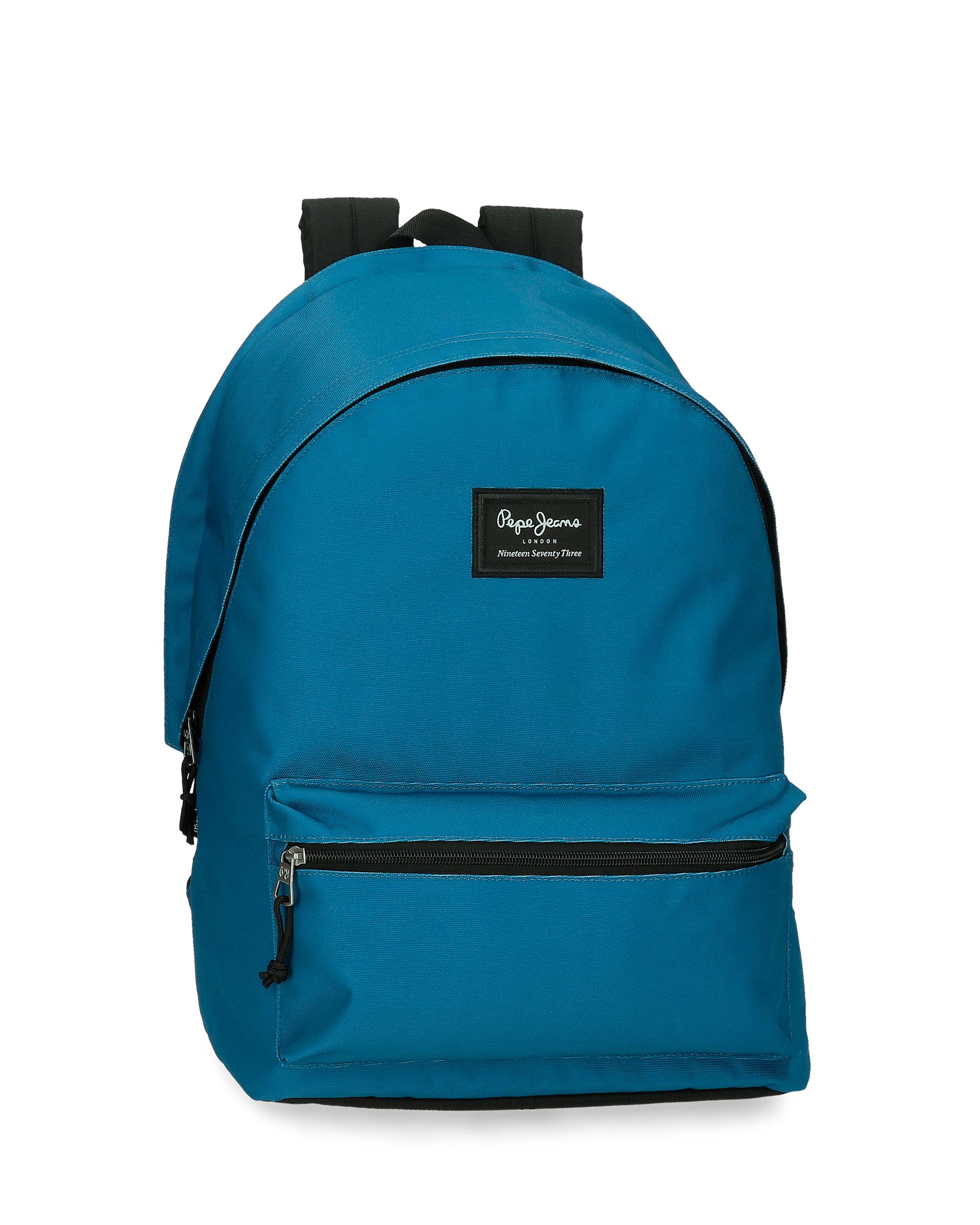 Mochila Pepe Jeans Aris Colorful Porta Computador de Dois Compartimentos em Azul Azul-1