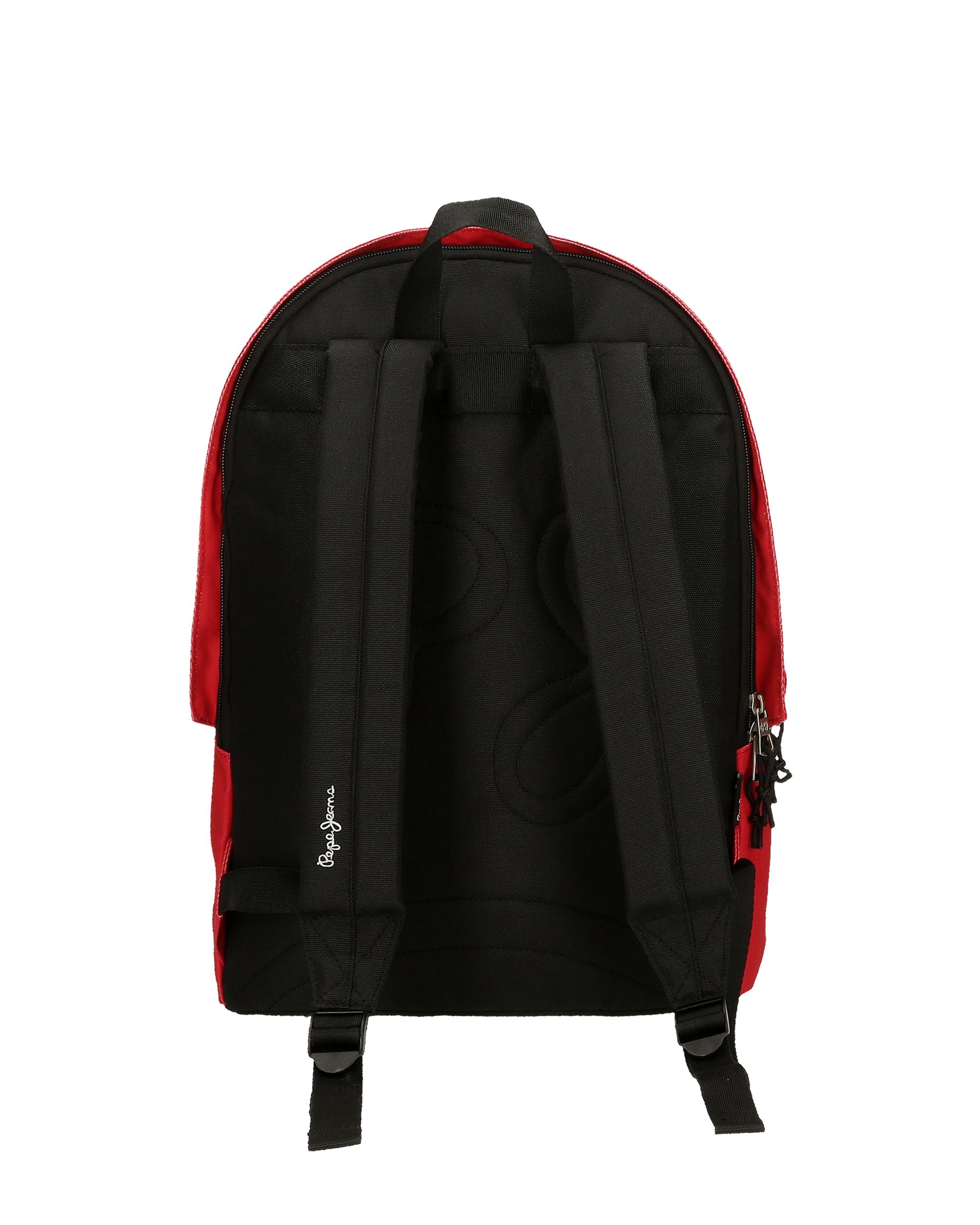 Mochila Pepe Jeans Aris Colorful Portaordenador de Dois Compartimentos em Vermelho Vermelho-3