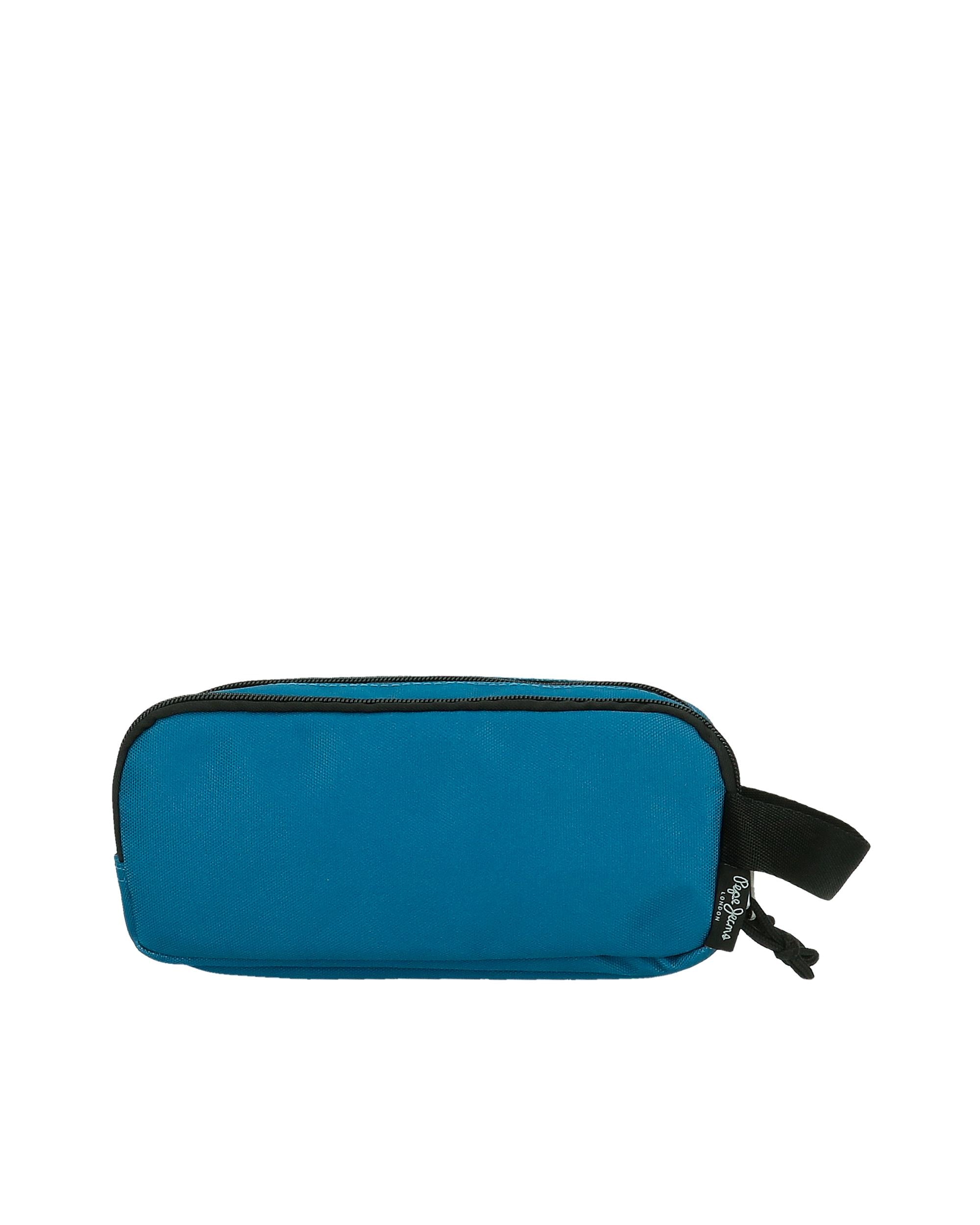 Estojo Pepe Jeans Aris Evergreen Três Compartimentos Azul Azul-3