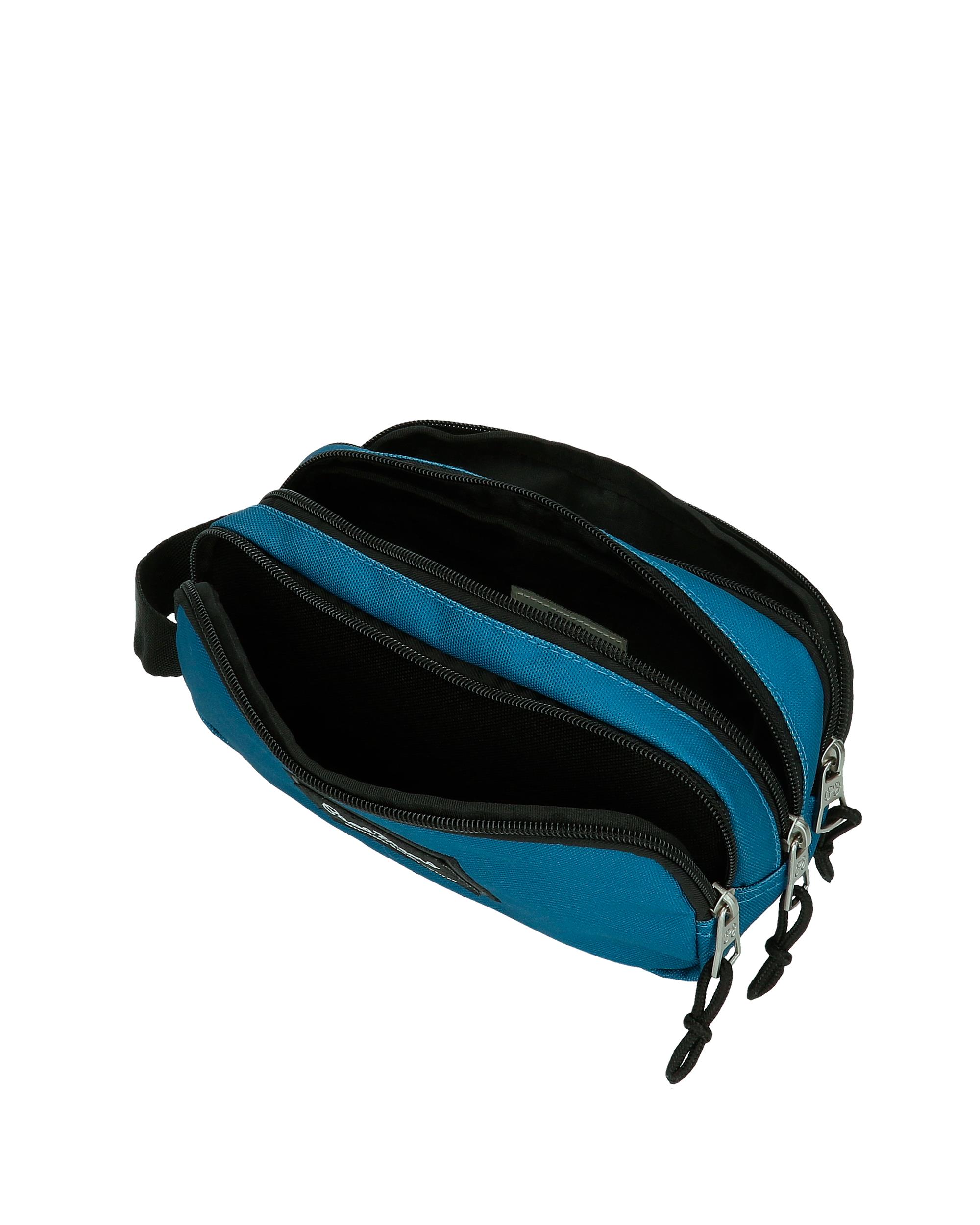 Estojo Pepe Jeans Aris Evergreen Três Compartimentos Azul Azul-4