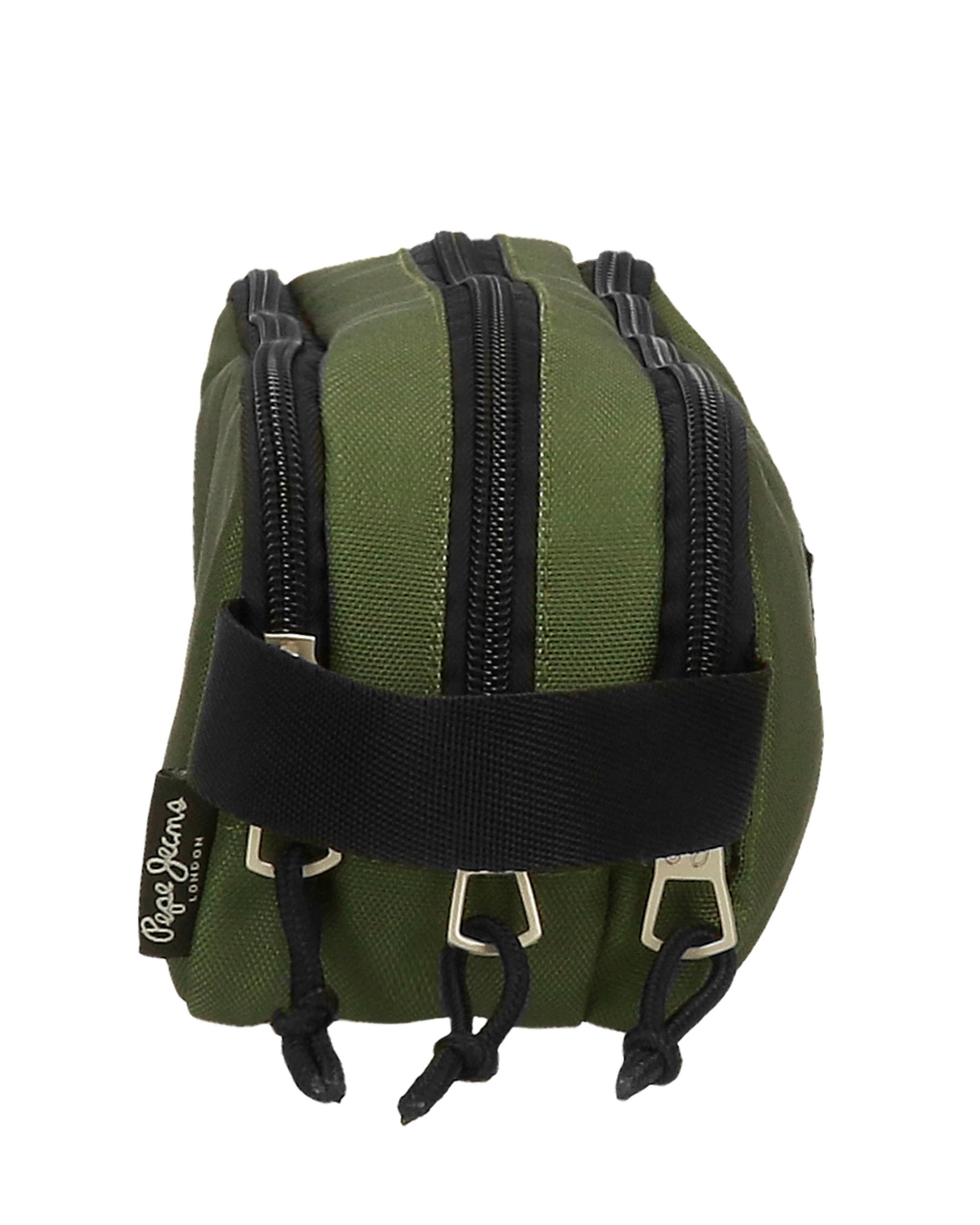 Estojo Pepe Jeans Aris Evergreen Três Compartimentos em Verde-escuro Verde-2