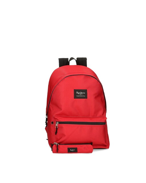 Imagem 0 de Mochila Aris + Estojo Vermelho