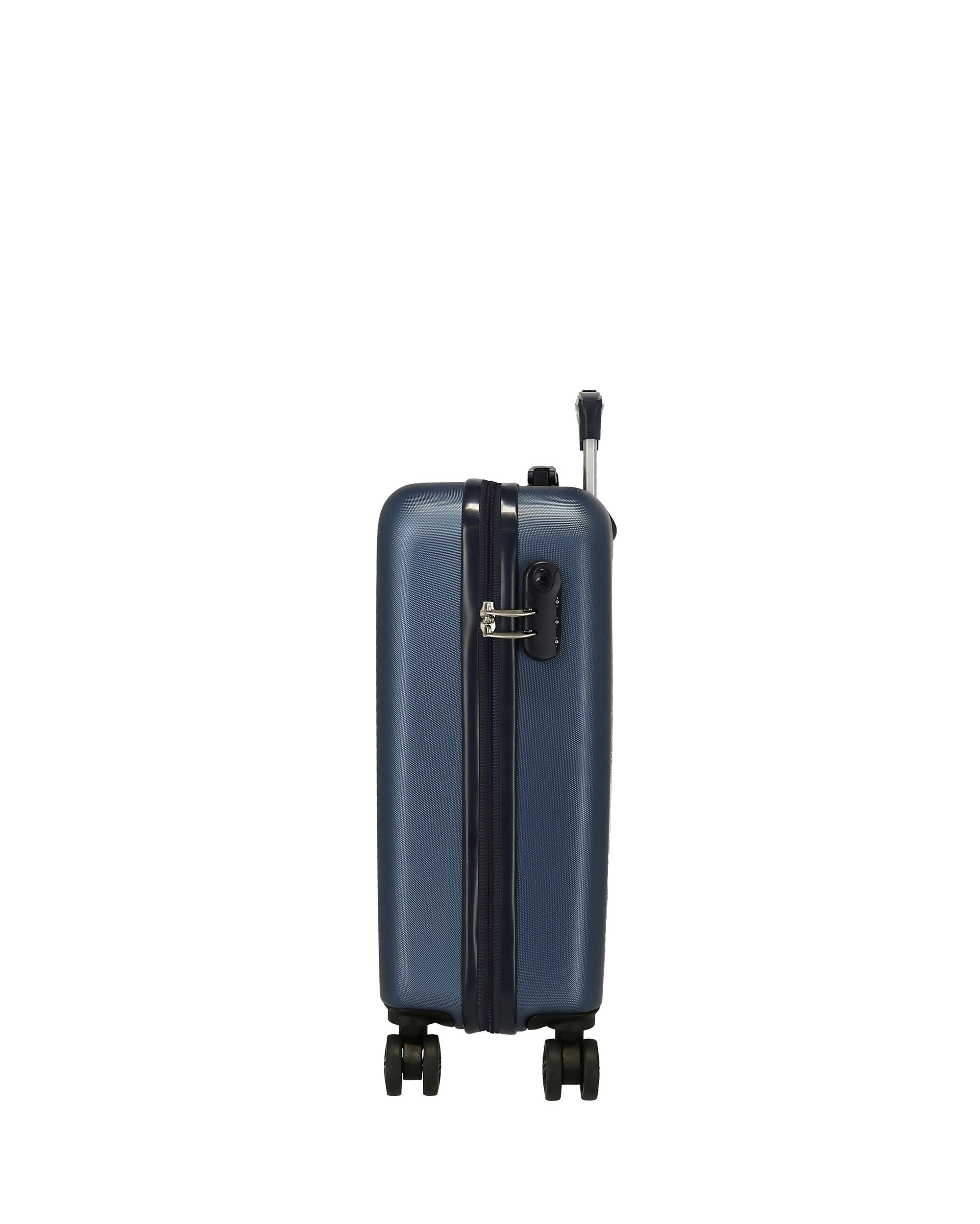 Mala de Cabine Leslie Rígida com Capacidade de 35l Azul-marinho-2