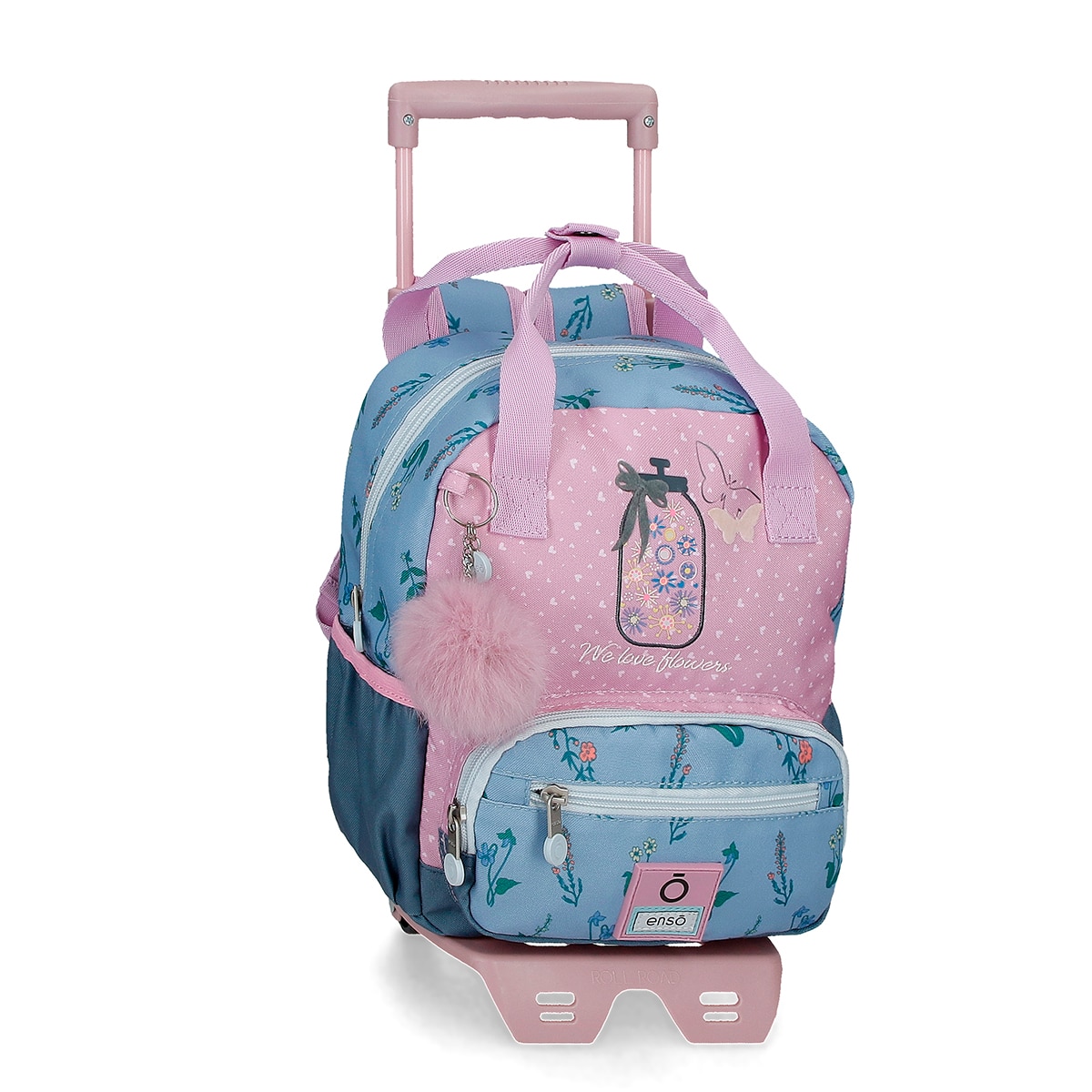 Imagem 0 de Mochila Pequena Enso We Love Flowers com Carrinho