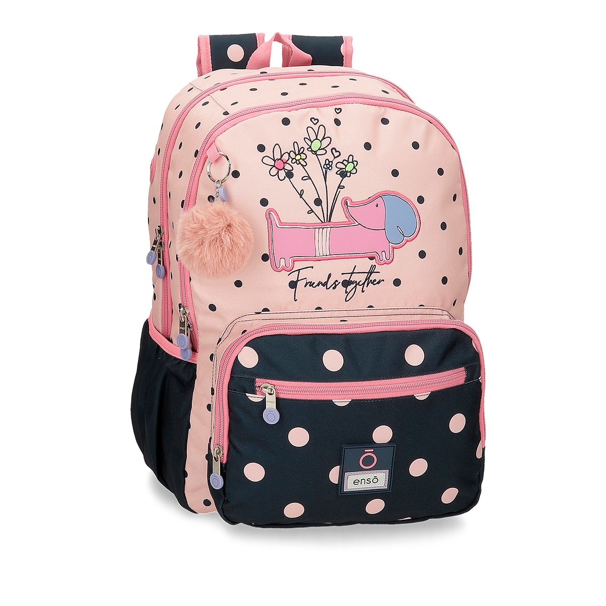 Imagem 0 de Mochila Infantil Enso Friends Together Adaptável com Dois Compartimentos