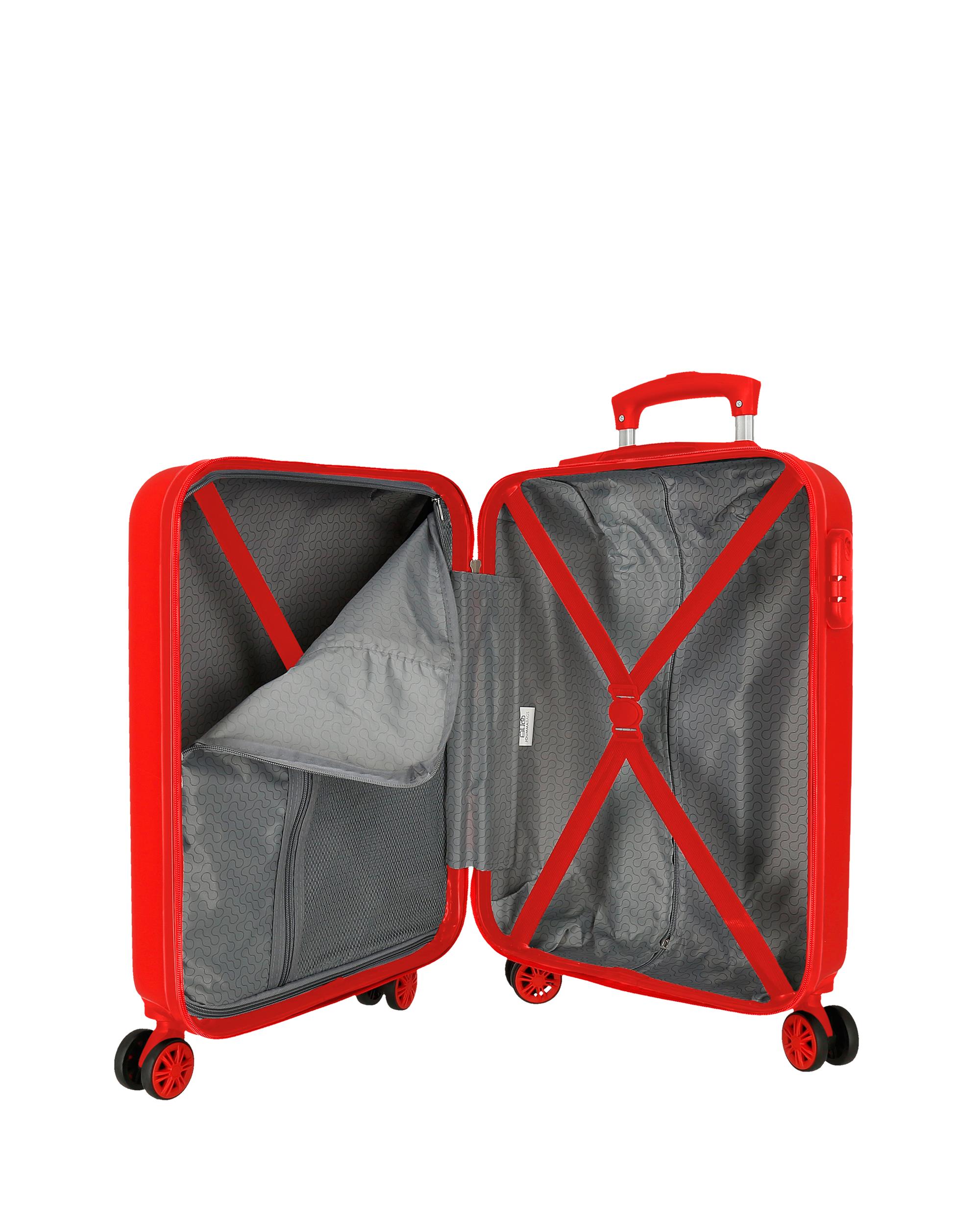 Mala de Cabine Spidy Go Rígida Vermelha com Capacidade de 34l Vermelho-5