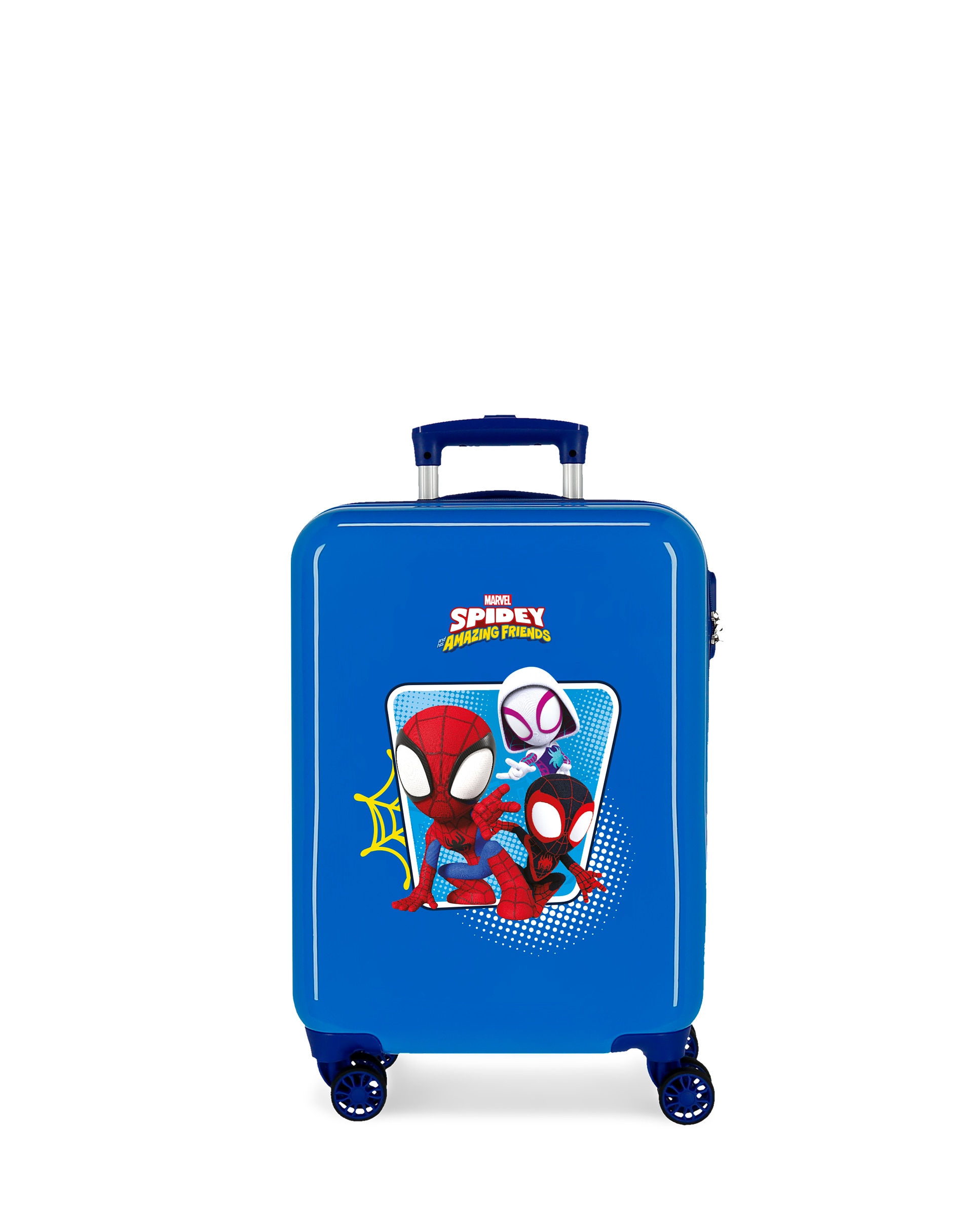 Mala de Cabine Infantil Spidey Team Up Rígida com Capacidade de 34l Azul-1