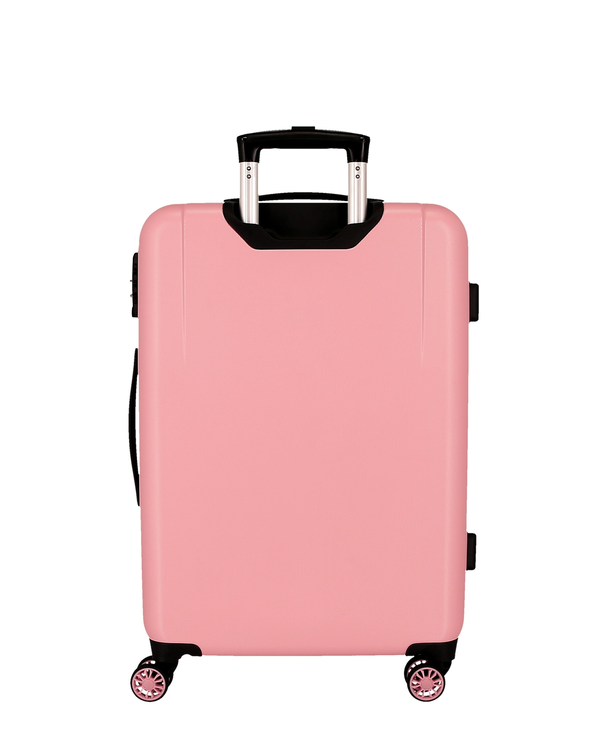 Conjunto de Malas (cabine e Média) Holi Rígida com Capacidade de 104l Rosa-3