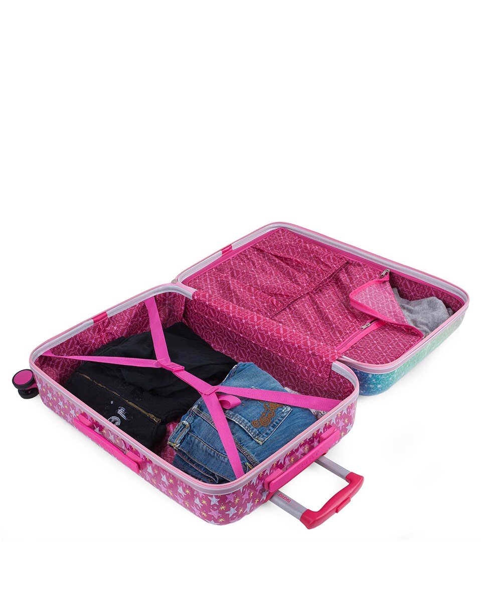 Conjunto de Mala de Cabine Infantil e Necessaire Shine Like a Star Rígido com Capacidade de 50 L Multicolor-6