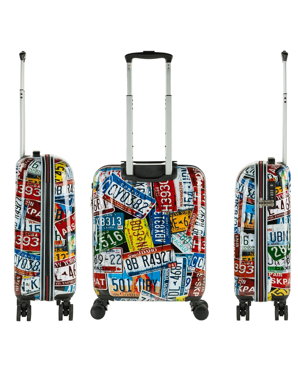 Mala de Cabine Juvenil Rígida City com Capacidade de 38 L Multicolor-2